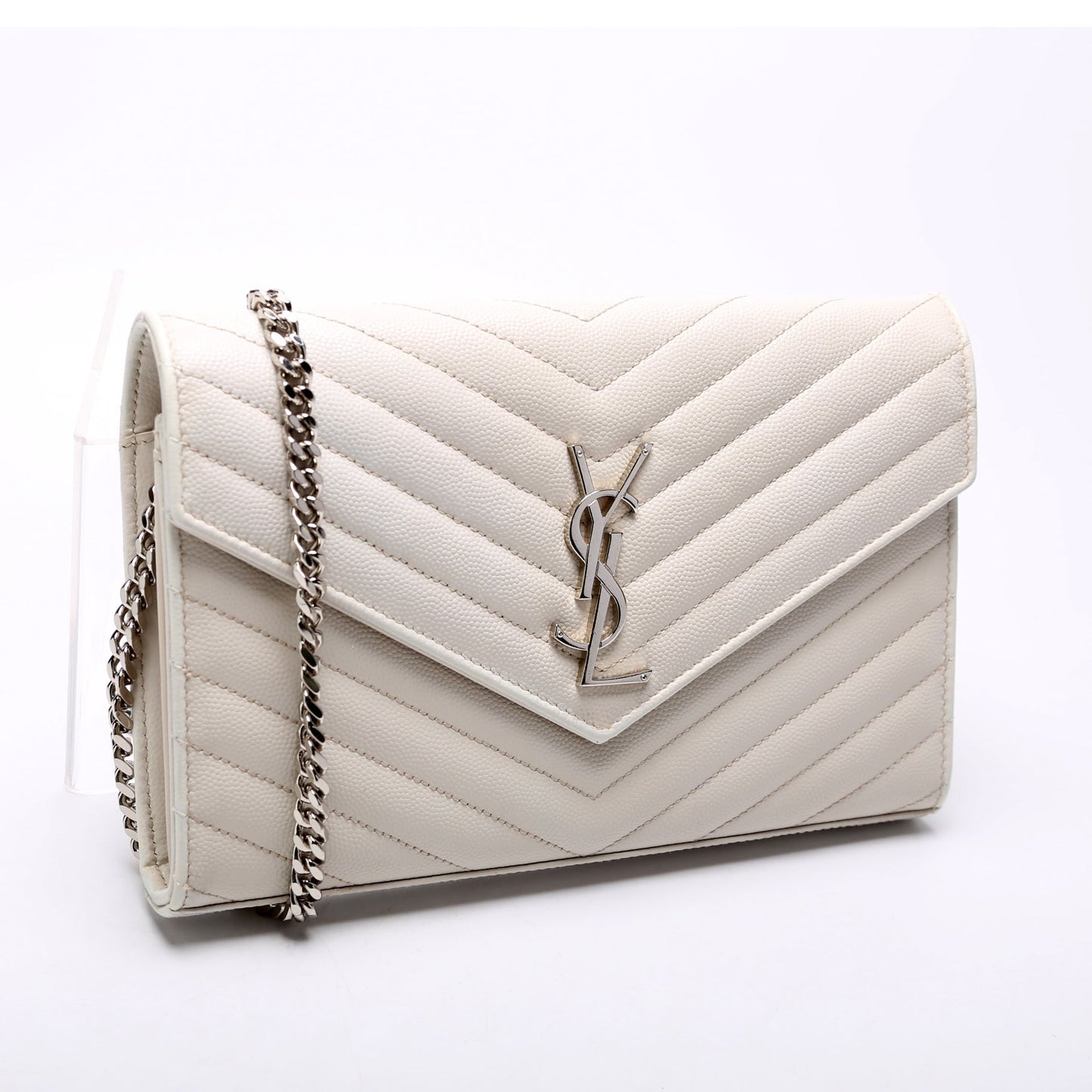YSL Saint Laurent Grain De Wallet Bag Chain Travel Bag