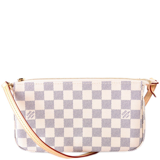 Louis Vuitton Pochette Accessories NM Azur Damier Clutch Bag