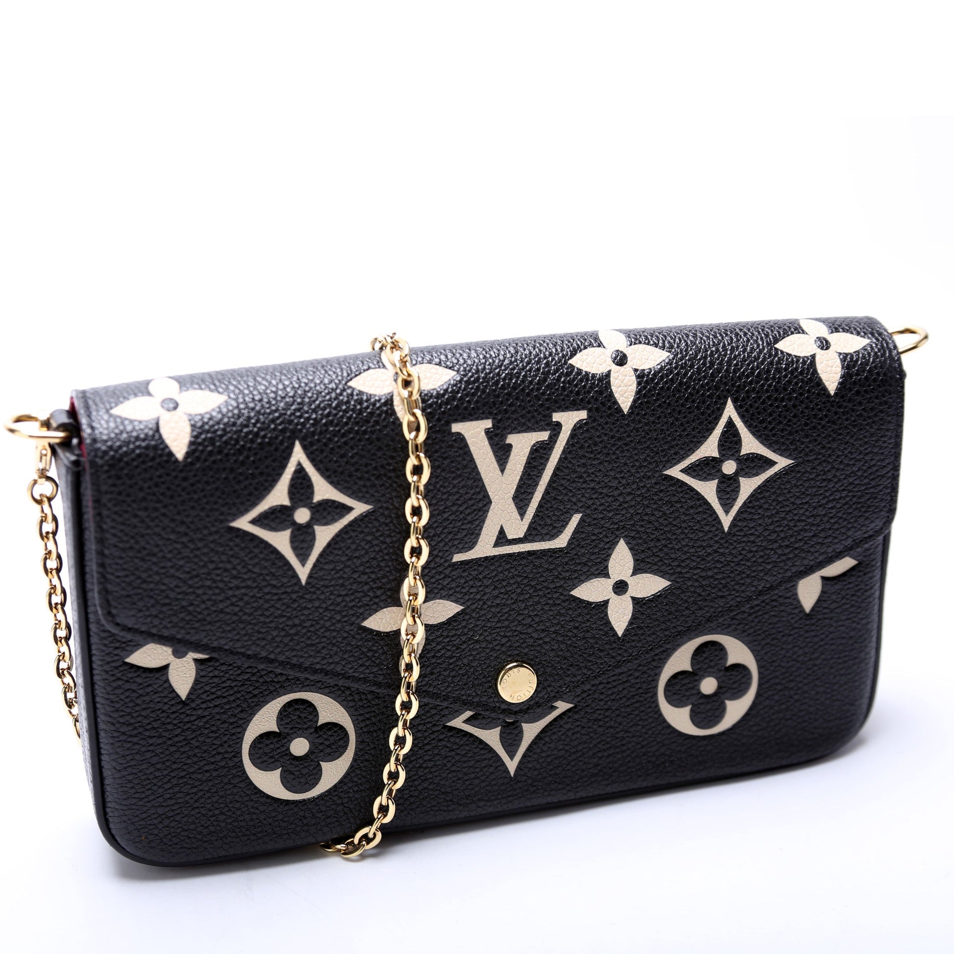 Louis Vuitton Pochette Felicie Bicolor Empreinte Clutch Bag Empreinte 4