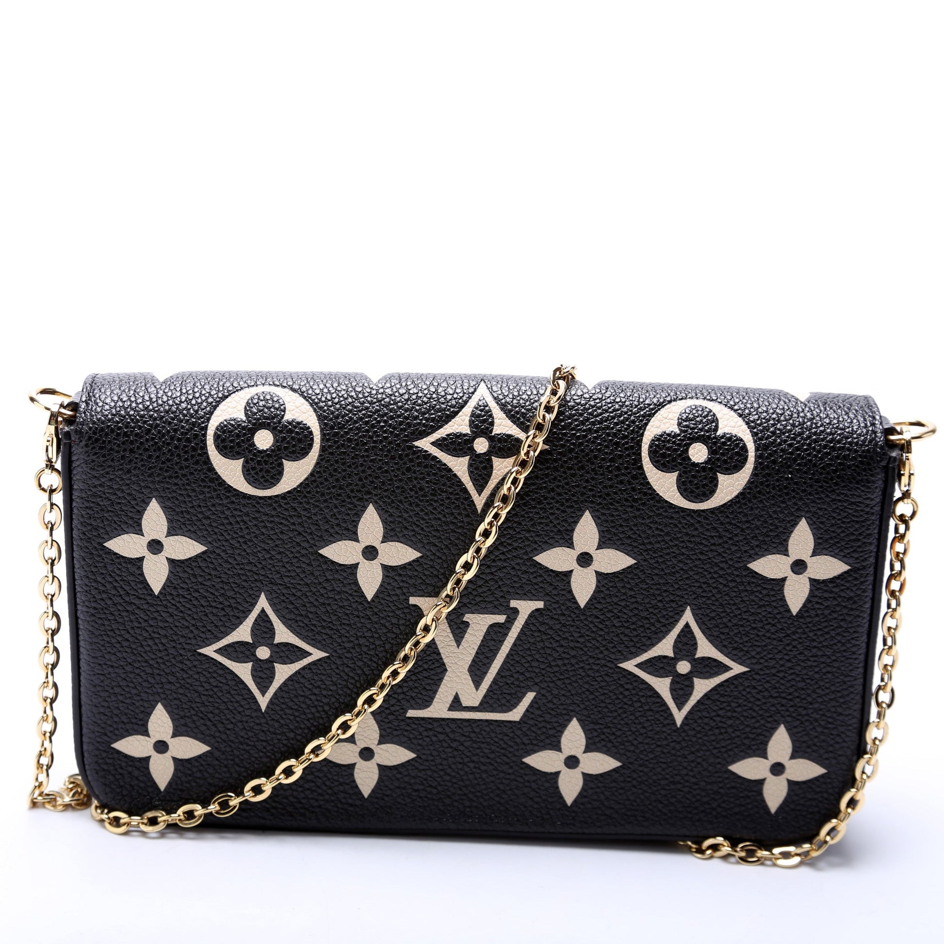 Louis Vuitton Pochette Felicie Bicolor Empreinte Clutch Bag Empreinte 4