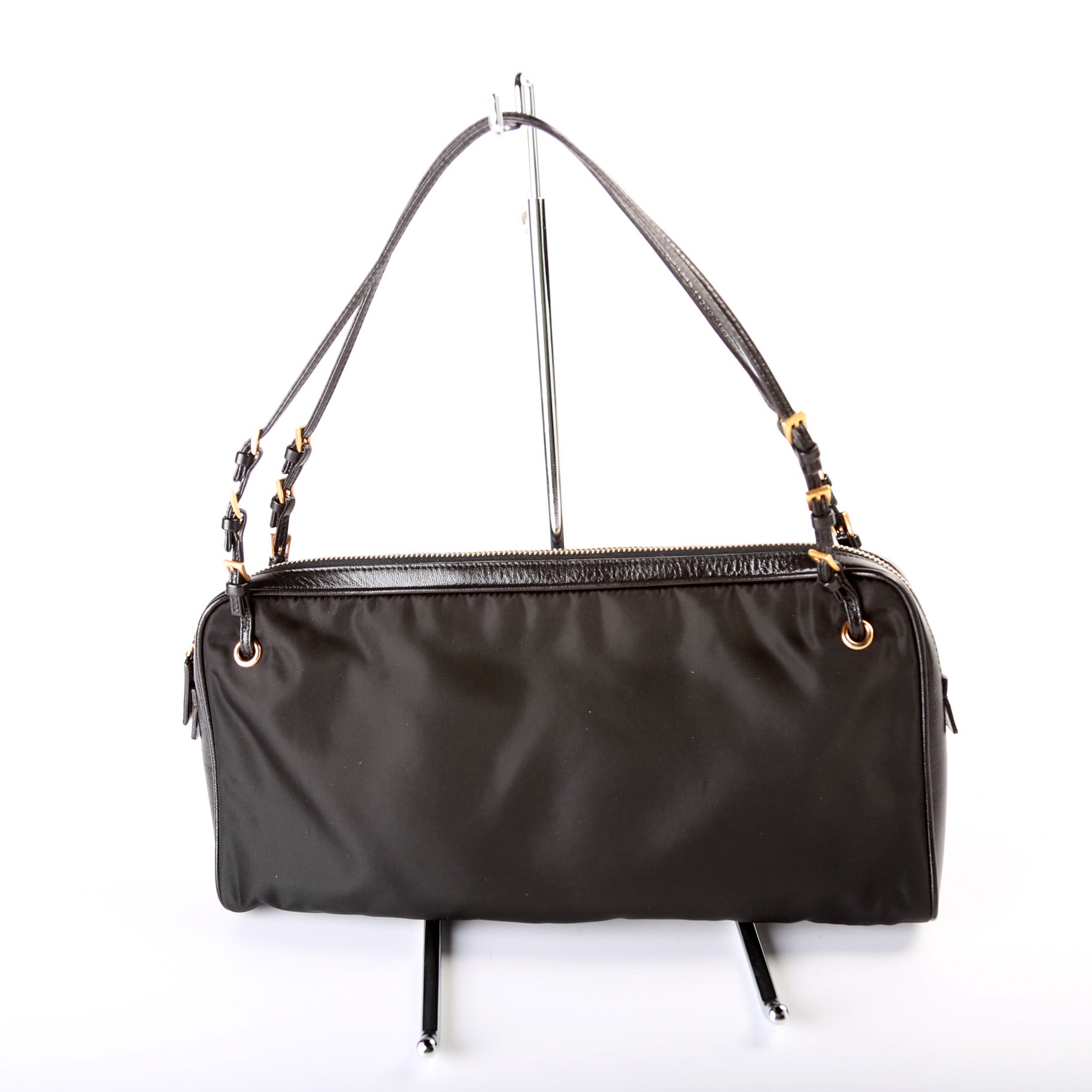 Prada Tessuto Zipper Satchel Bag Nylon Travel Bag