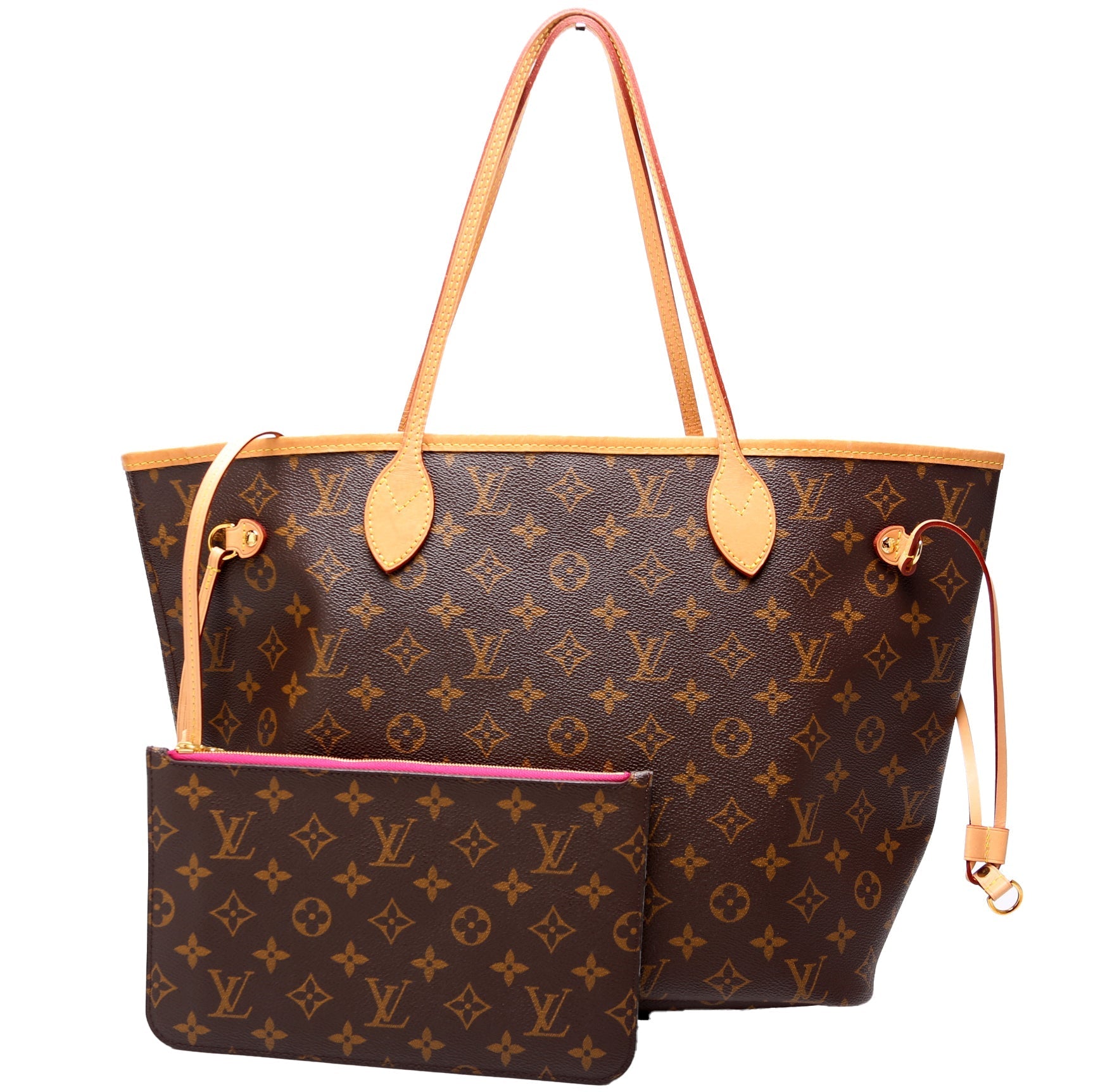 Louis Vuitton Neverfull w MM Monogram Wallet Case Monogram 35
