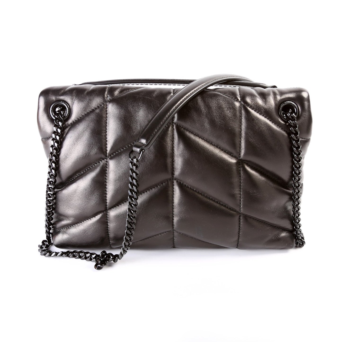 YSL Saint Laurent Puffer Bag Lambskin Quilted Small Travel Bag Small Lambskin 1