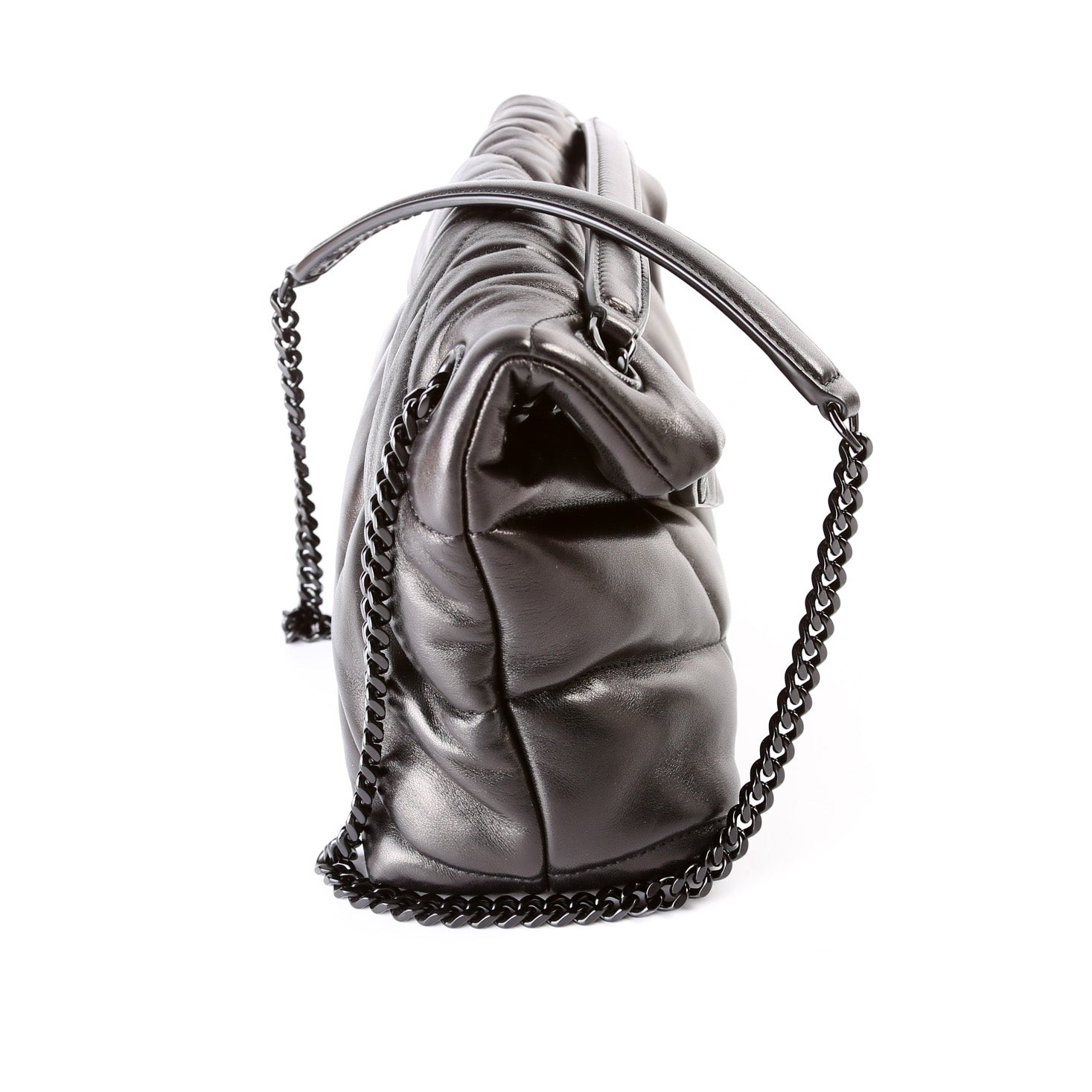 YSL Saint Laurent Puffer Bag Lambskin Quilted Small Travel Bag Small Lambskin 1