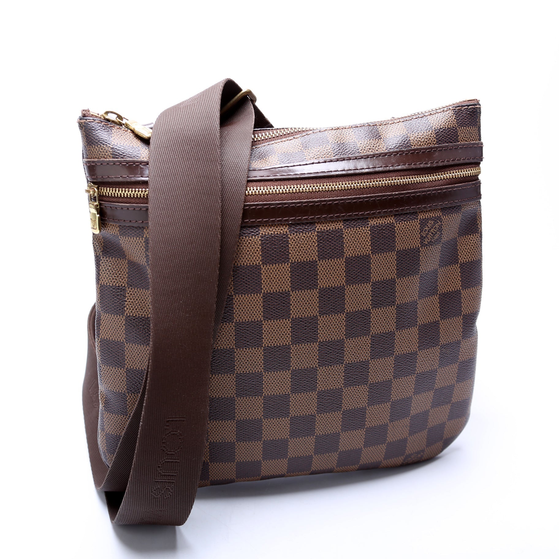 Louis Vuitton Pochette Bosphore Ebene Damier Clutch Bag Ebene 17