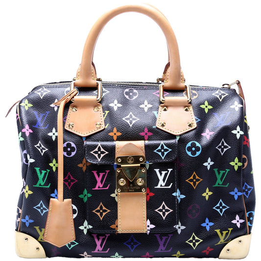 Louis Vuitton Speedy 30 Monogram Multicolor Handbag Monogram 8