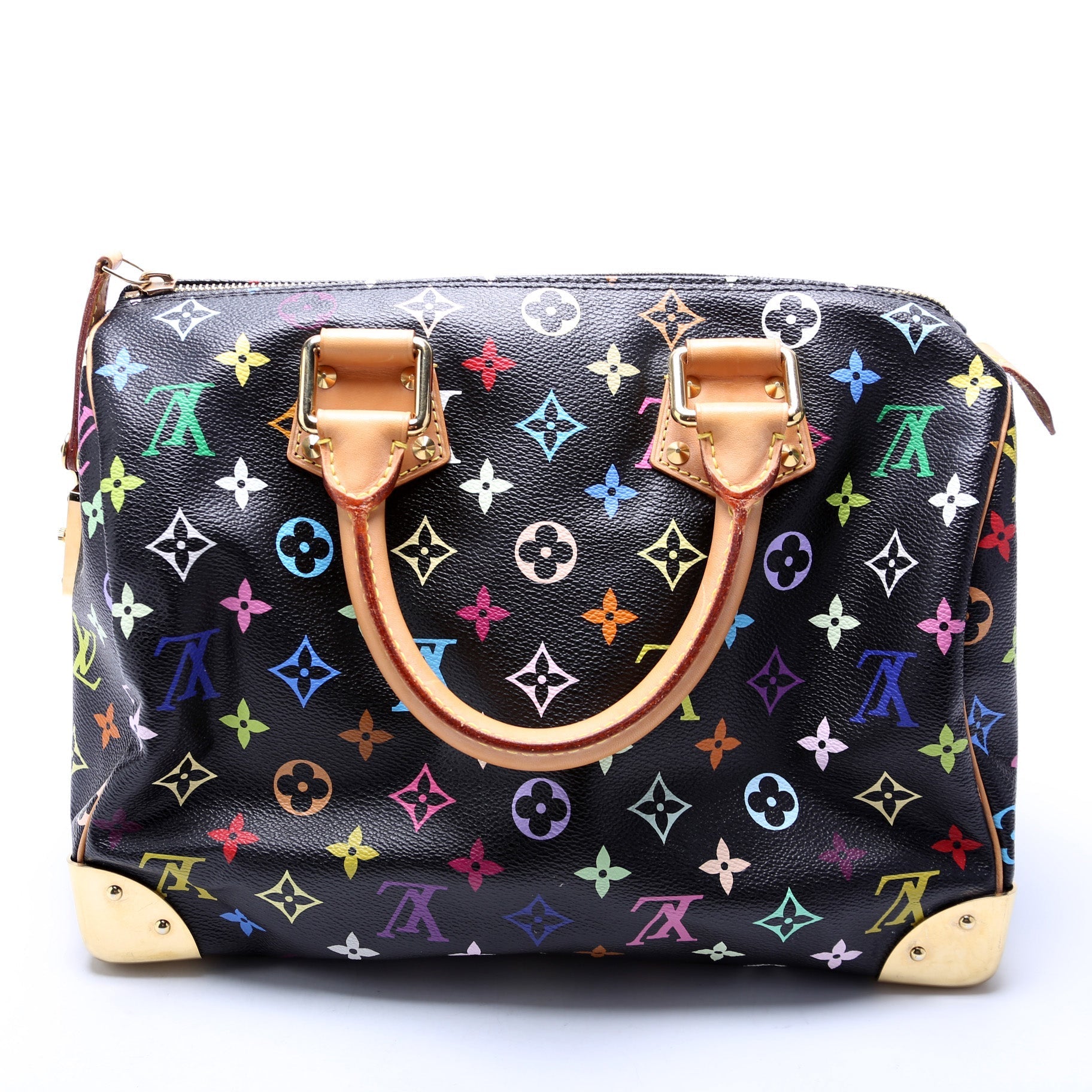 Louis Vuitton Speedy 30 Monogram Multicolor Handbag Monogram 8