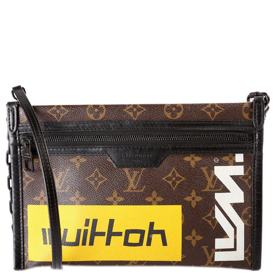 Louis Vuitton Double Flat Messenger Monogram Shoes