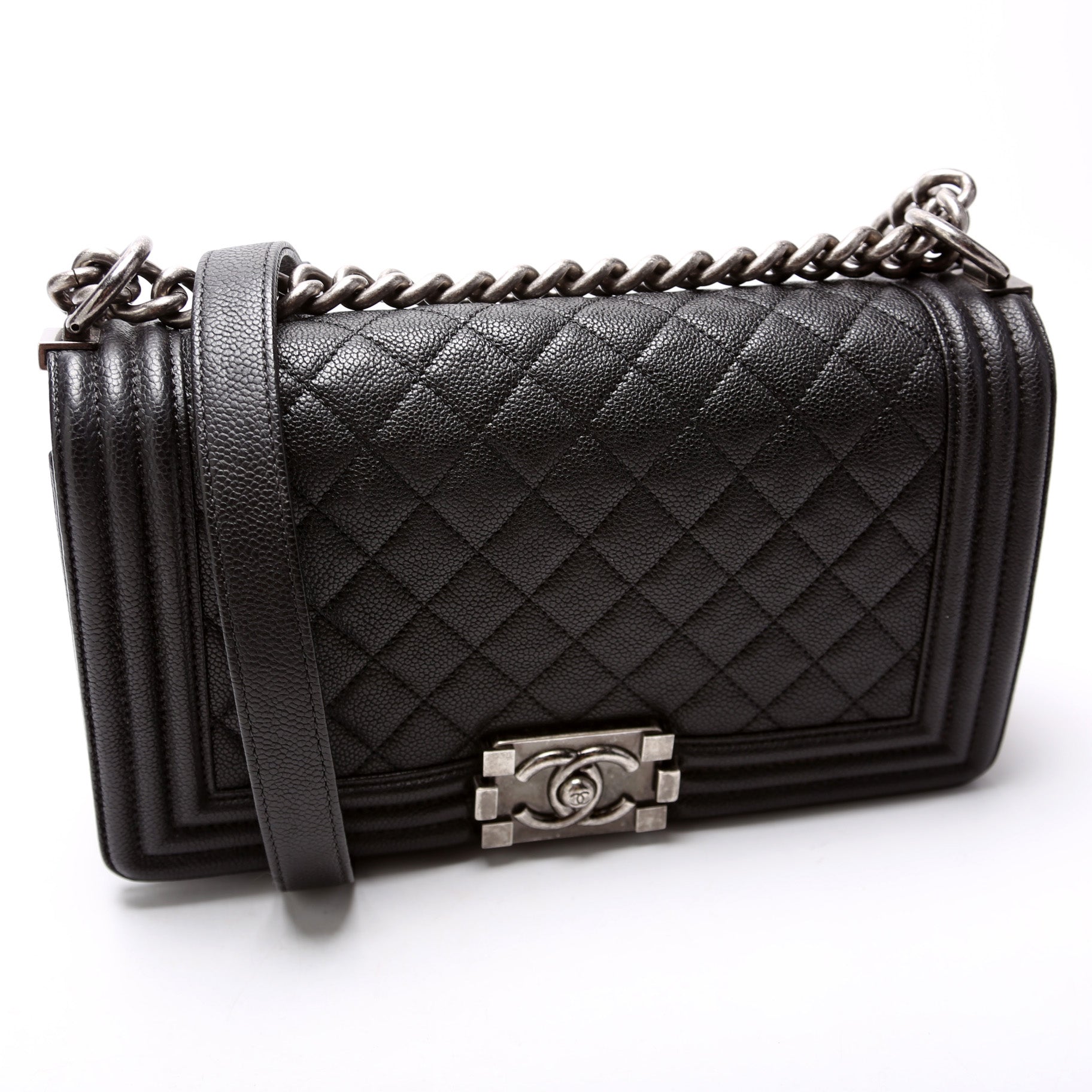 Chanel Boy Flap Old Caviar 23M Handbag