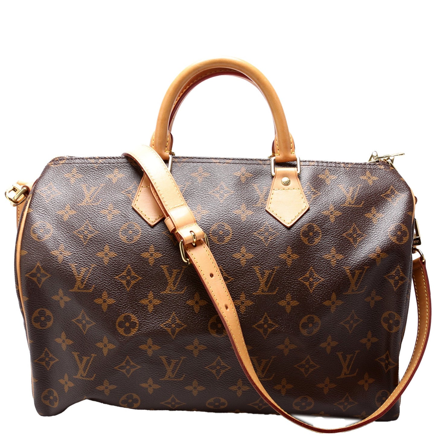 Louis Vuitton Speedy 35 Bandouliere Monogram Handbag Monogram 14