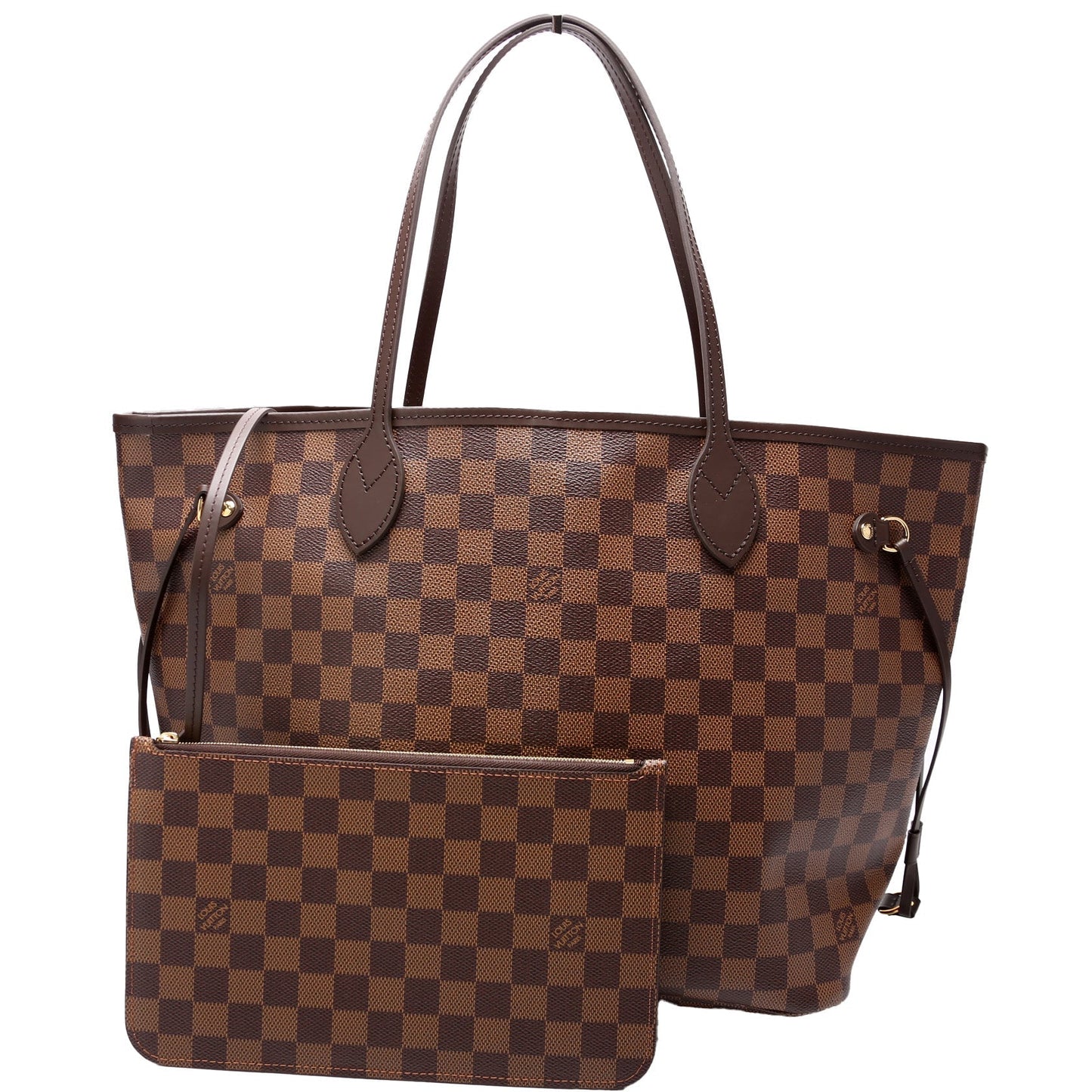 Louis Vuitton Neverfull MM w Ebene Damier Wallet Case Ebene 18