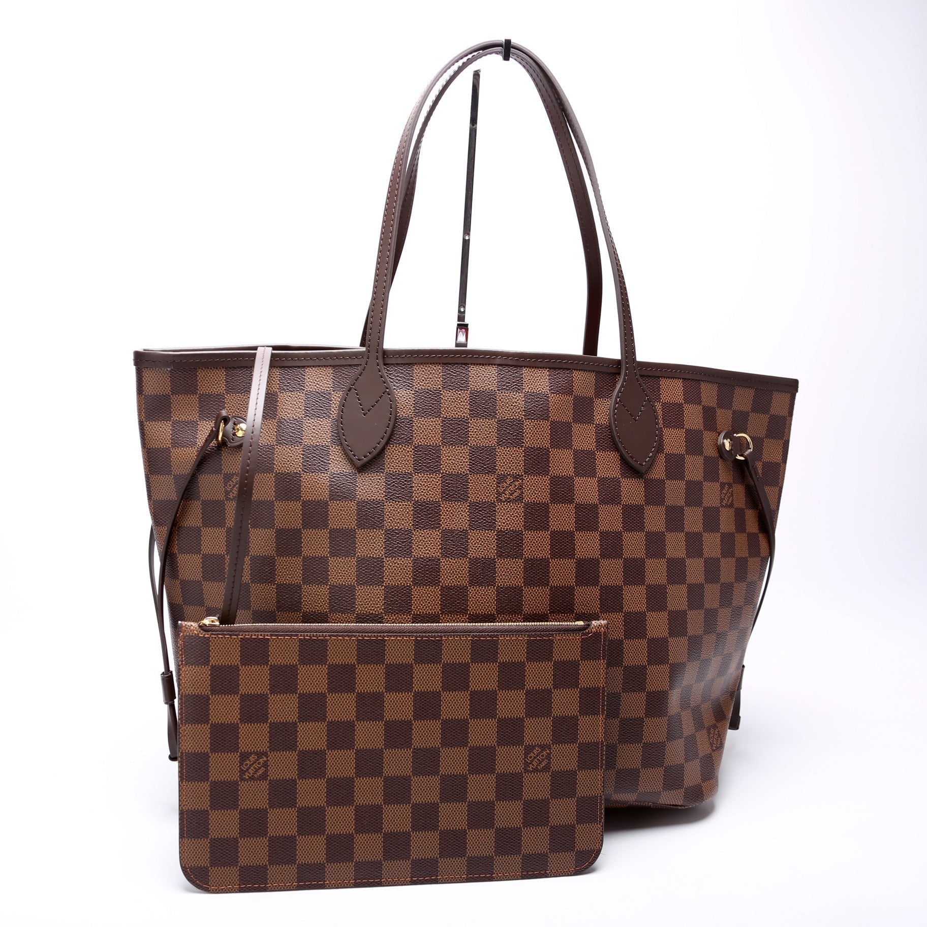 Louis Vuitton Neverfull MM w Ebene Damier Wallet Case Ebene 18