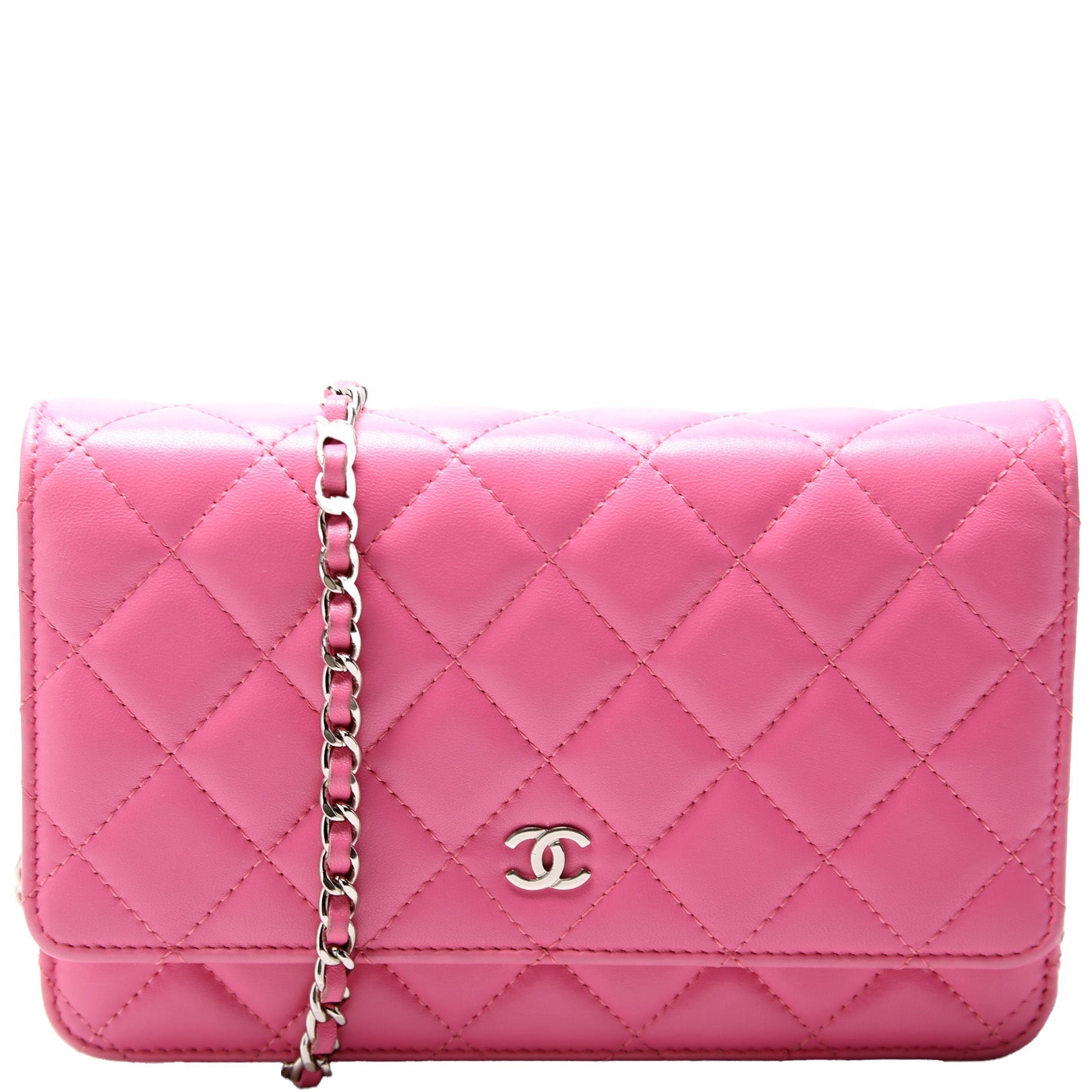 Chanel WOC Classic Quilted Lambskin Clutch Bag Lambskin 7