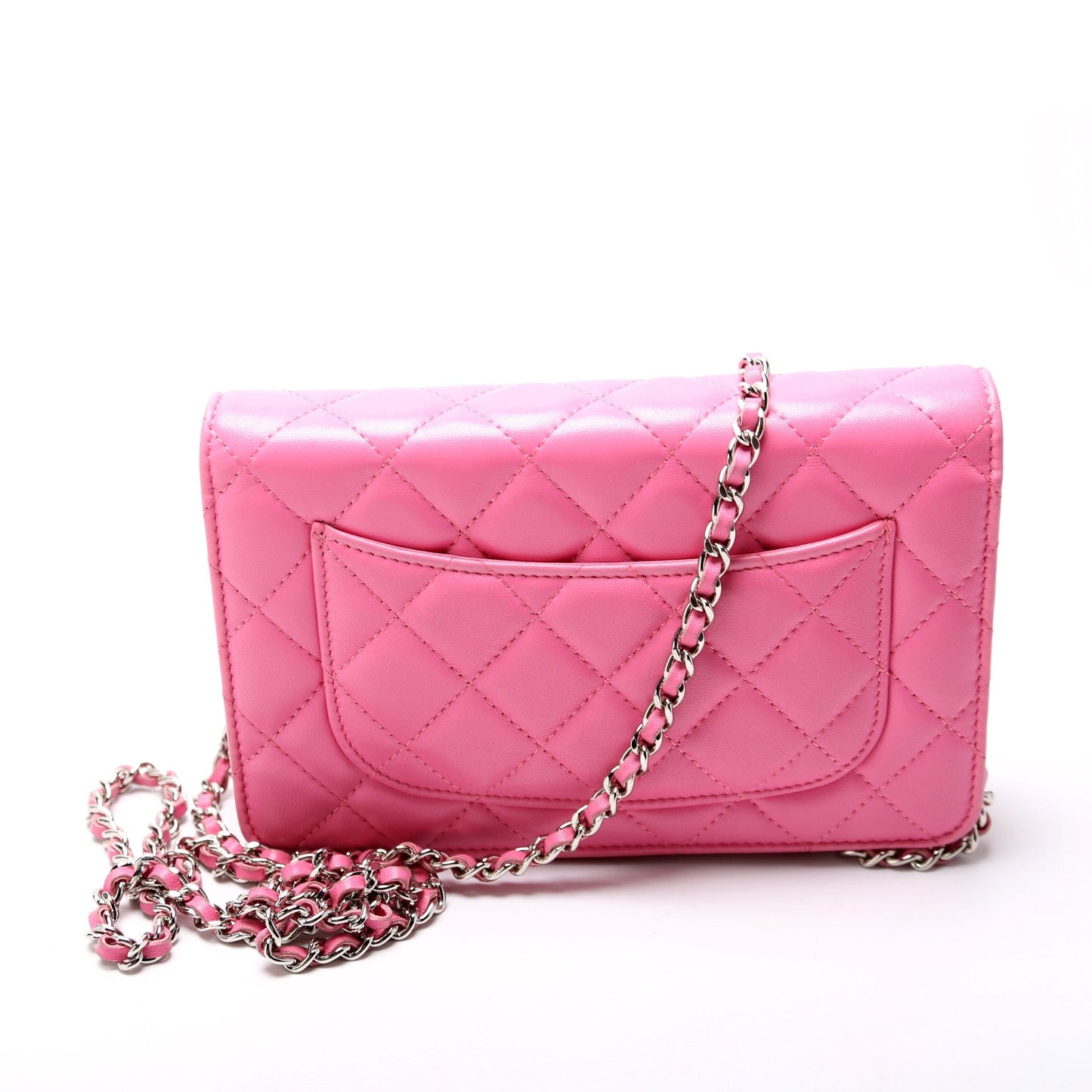 Chanel WOC Classic Quilted Lambskin Clutch Bag Lambskin 7