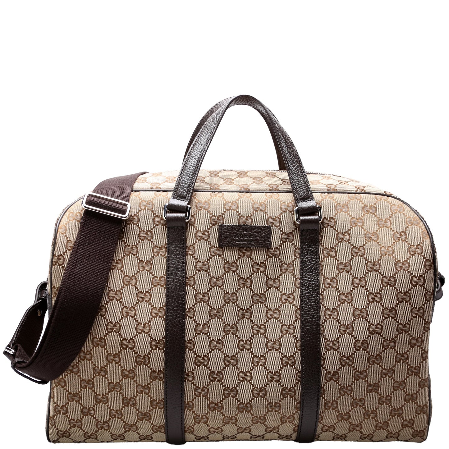 Gucci GG Boston Duffle Canvas Travel Bag Boston Duffle