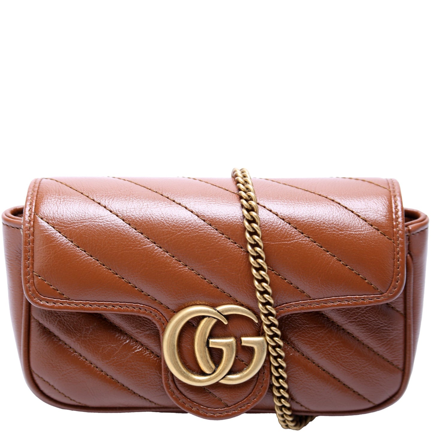 Gucci Marmont Super Leather Mini Flap Travel Bag Flap 1
