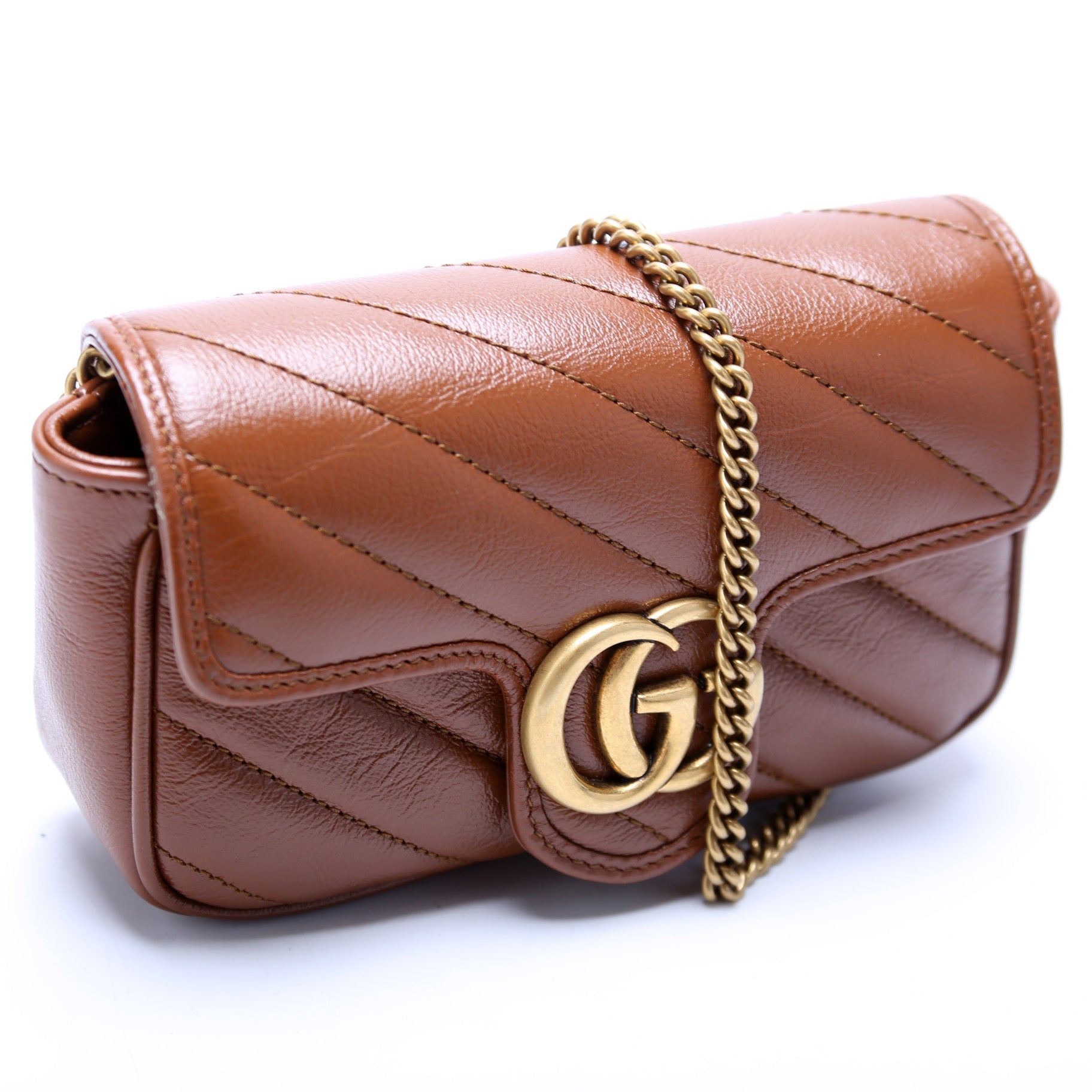 Gucci Marmont Super Leather Mini Flap Travel Bag Flap 1