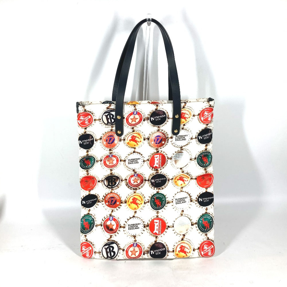Burberry Shoulder Bag Leather Nylon Multicolor