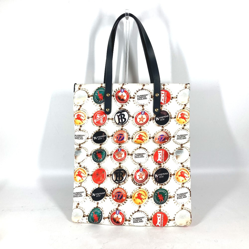 Burberry Shoulder Bag Leather Nylon Multicolor
