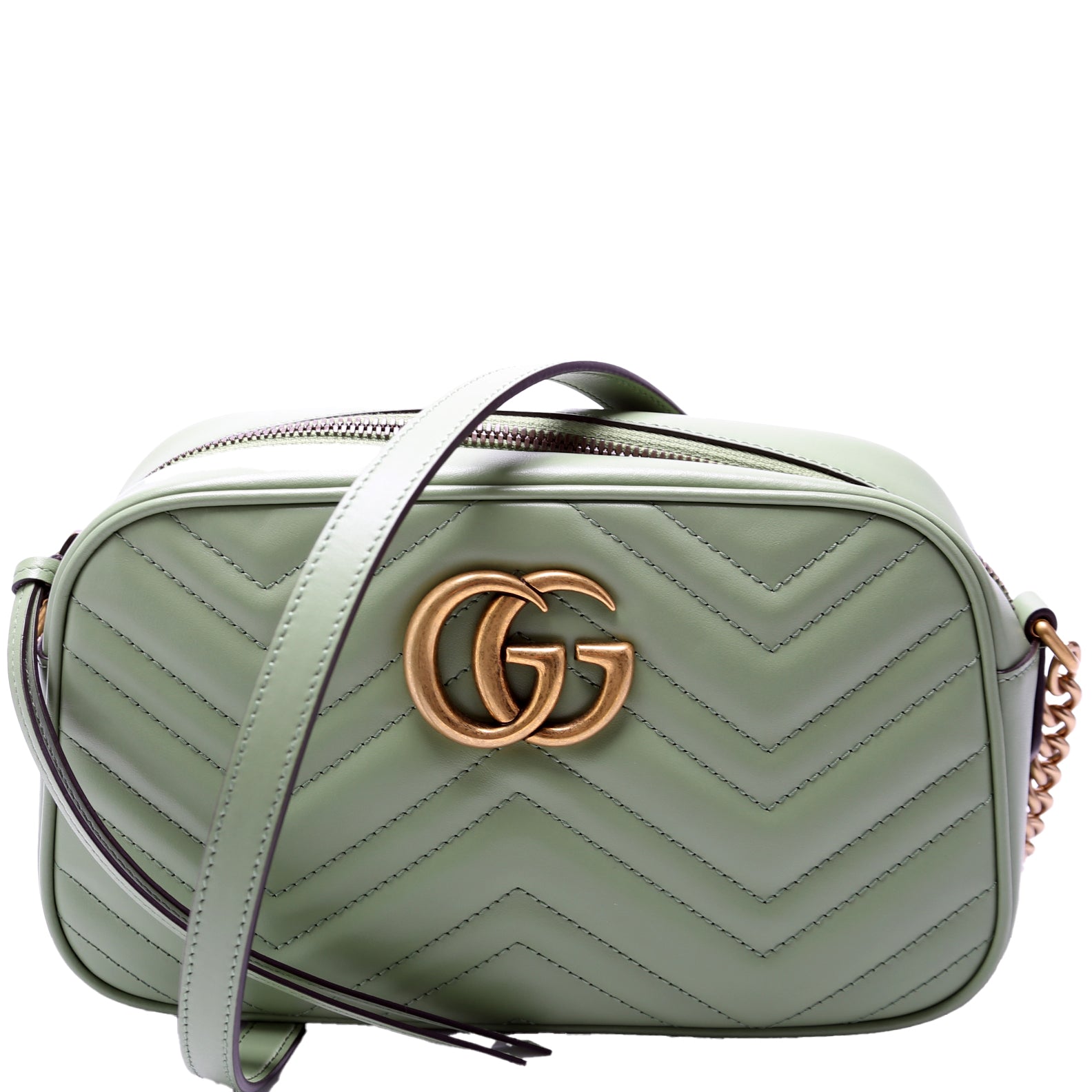 Gucci Marmont Camera Leather Small Crossbody Bag