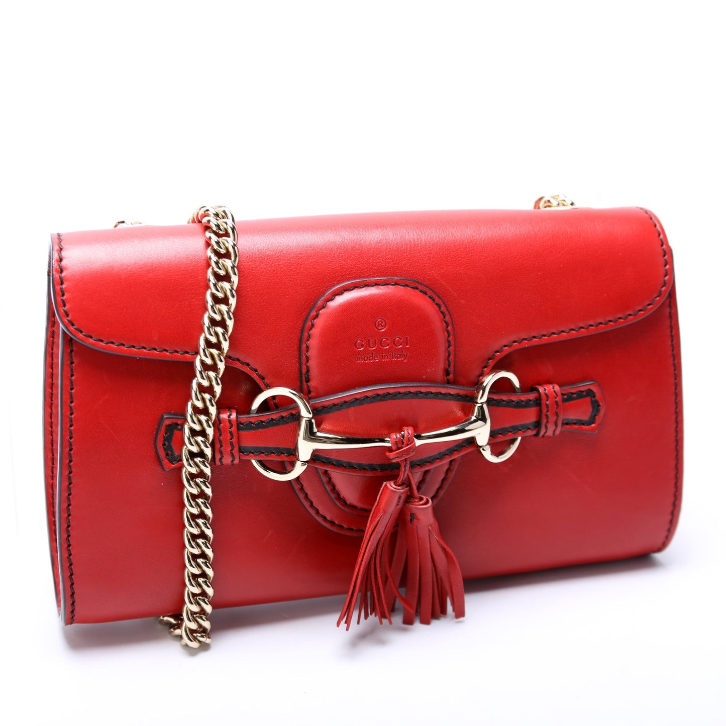 Gucci Emily Calfskin Mini Chain Travel Bag
