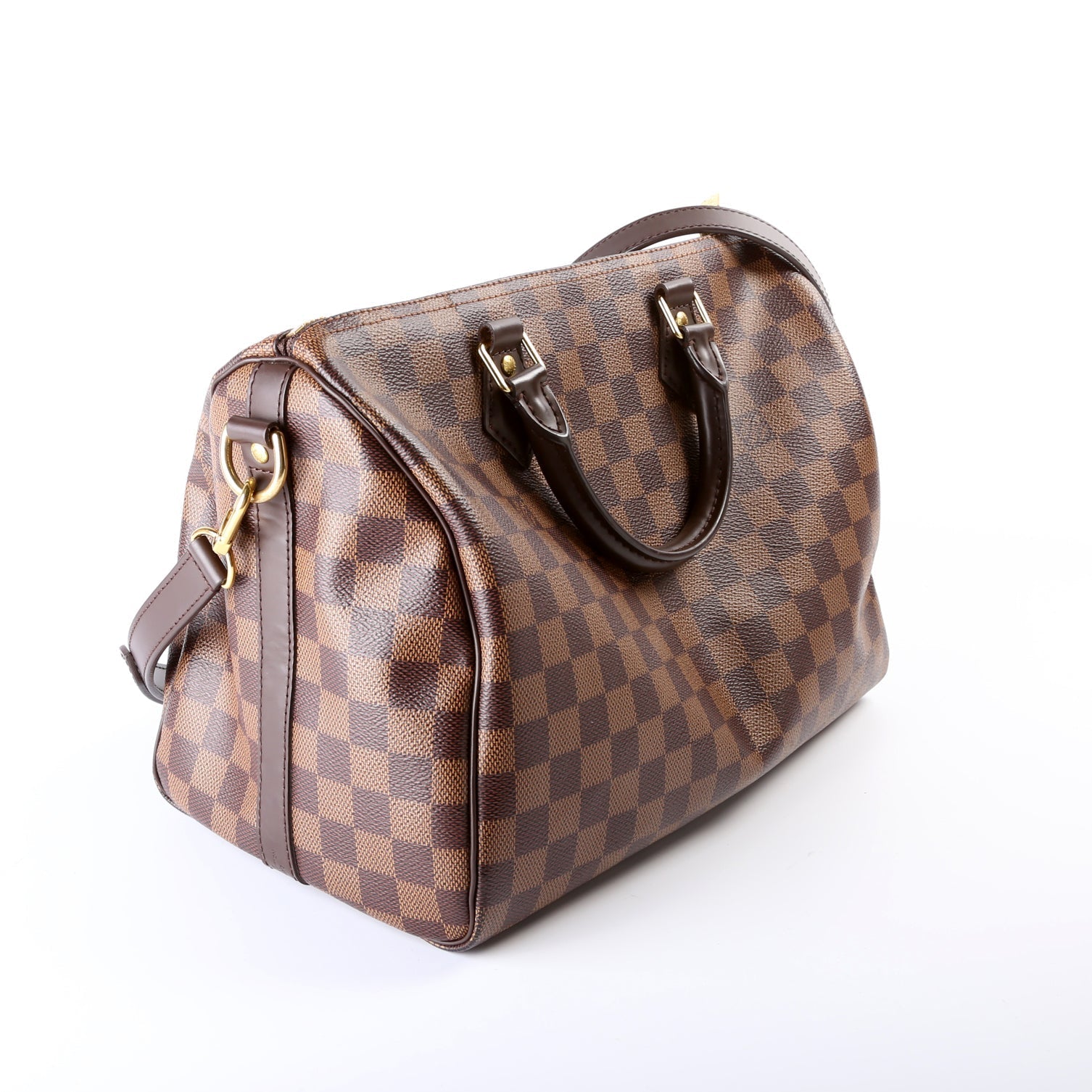 Louis Vuitton Speedy 30 Bandouliere Ebene Damier Handbag Ebene 13