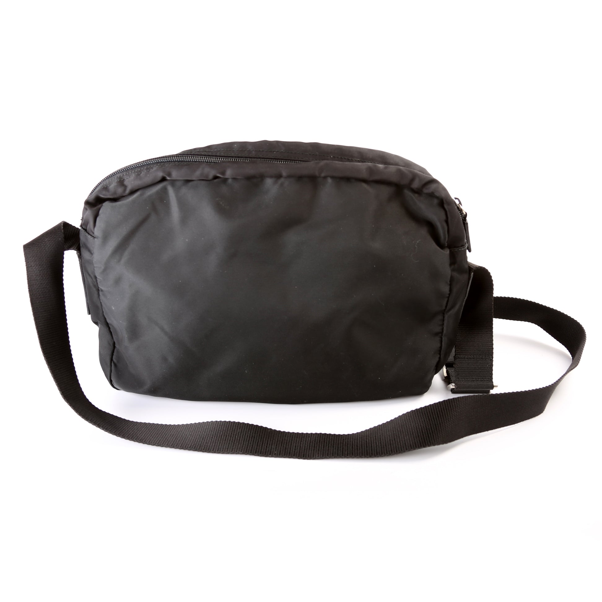 Prada Zip Messenger Bag Nylon Small Travel Bag