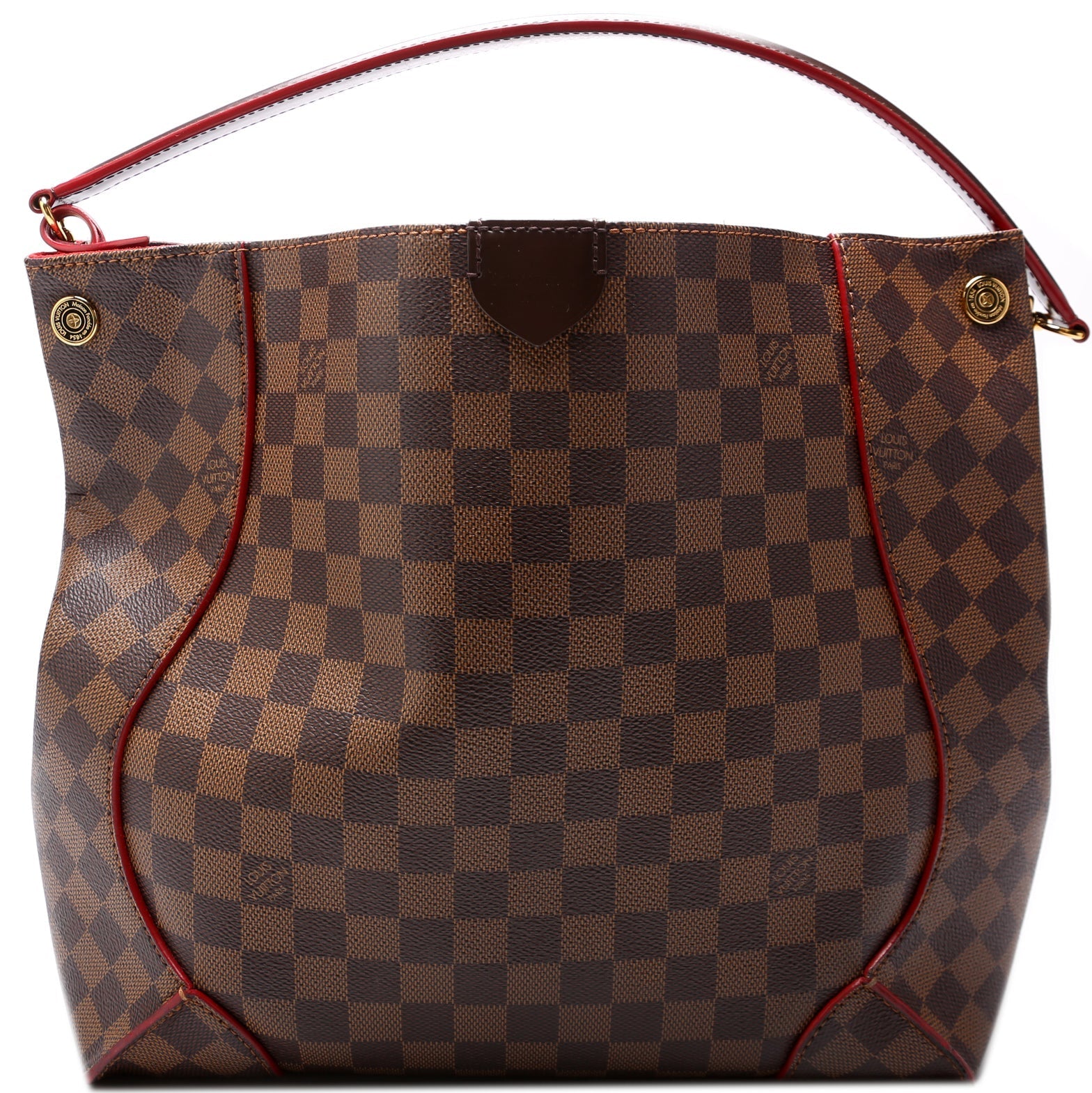 Louis Vuitton Caissa Hobo Ebene Damier Shoulder Bag Damier Ebene
