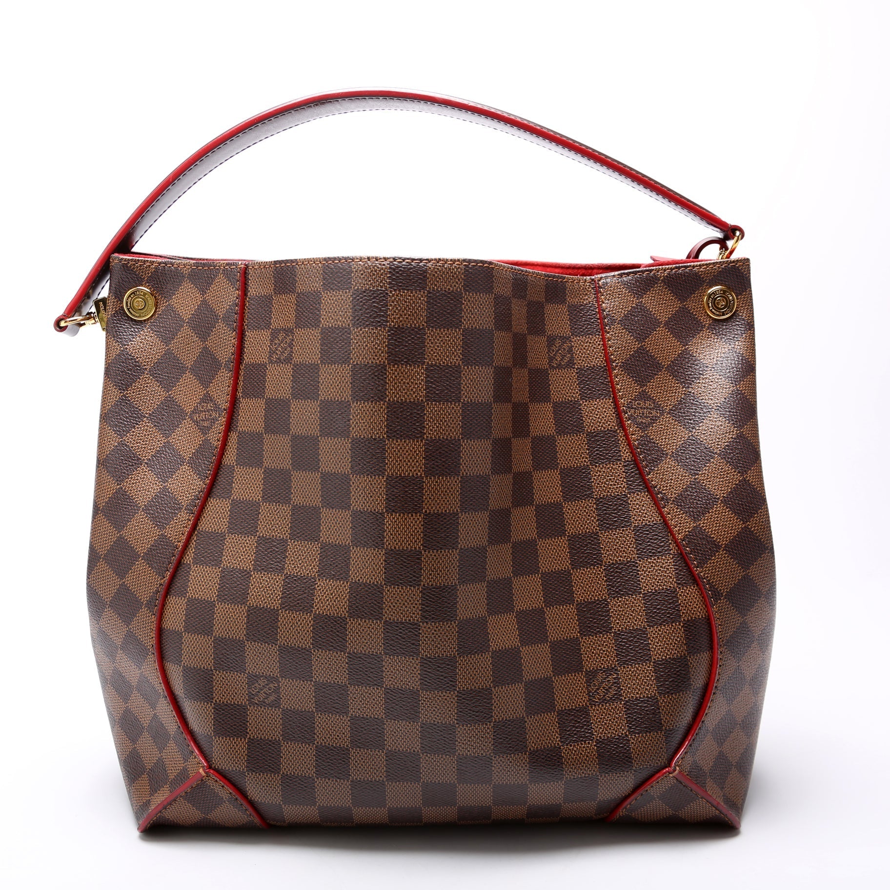 Louis Vuitton Caissa Hobo Ebene Damier Shoulder Bag Damier Ebene
