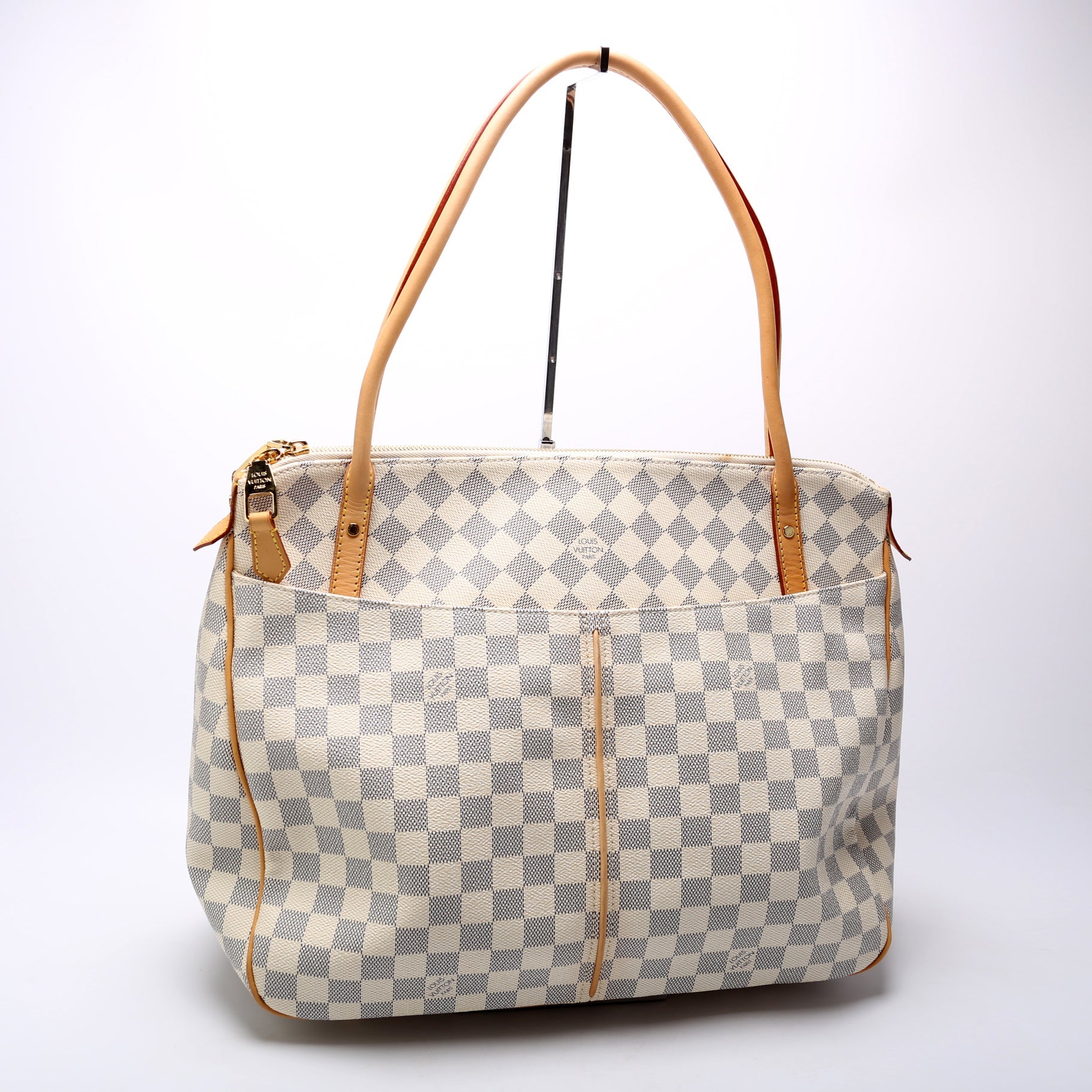 Louis Vuitton Figheri GM Azur Damier Handbag Azur 1