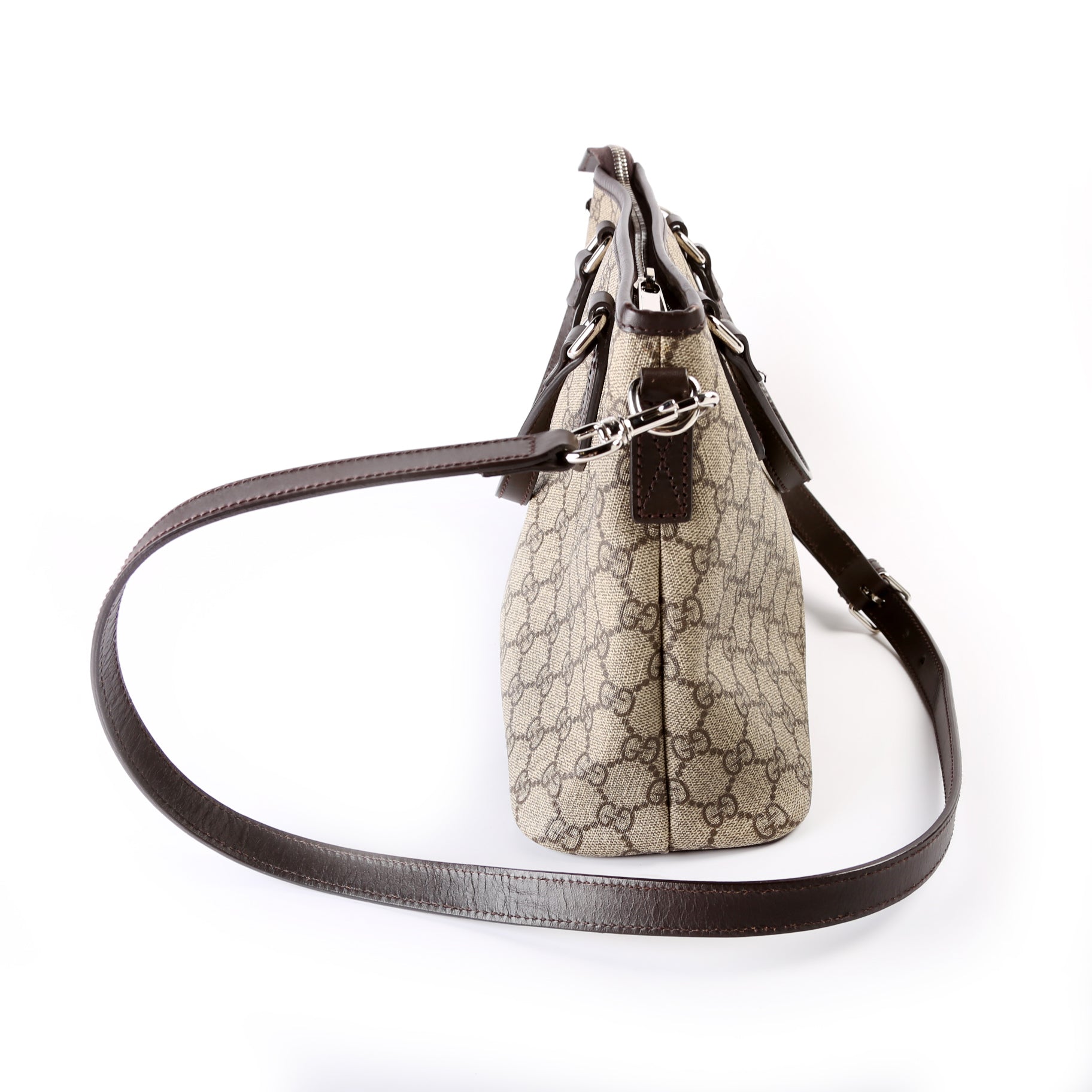 Gucci GG Supreme Zip Small Tote Bag