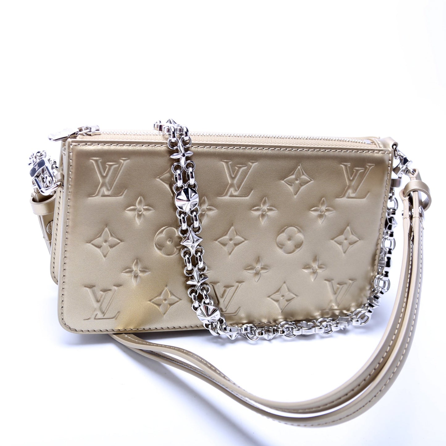 Louis Vuitton Pochette Lexington NV2 Debossed Monogram Calfskin Clutch Bag