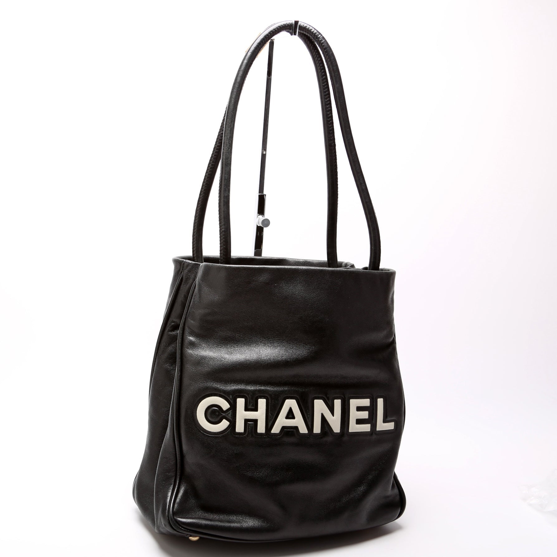 Chanel Camellia Lambskin Tote Bag