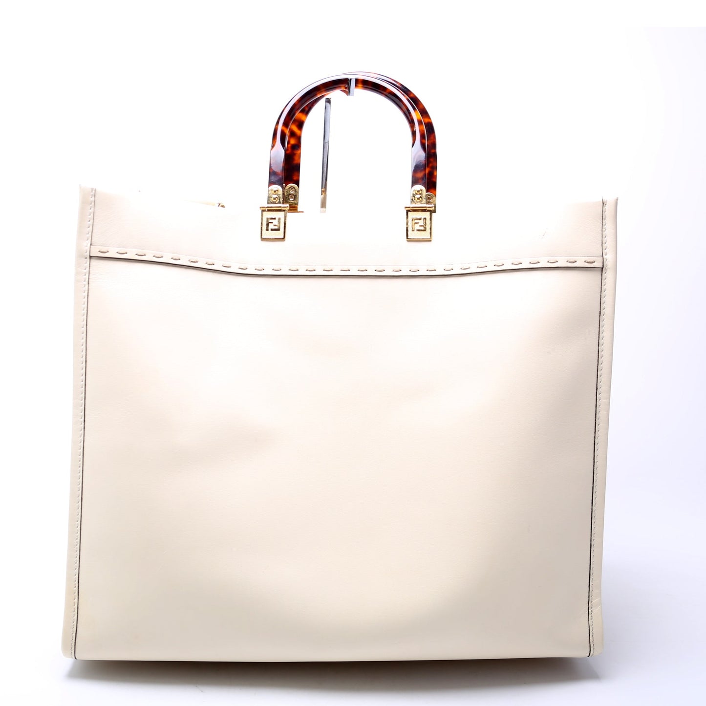 Fendi Sunshine Shopper Bag Leather Large Travel Bag