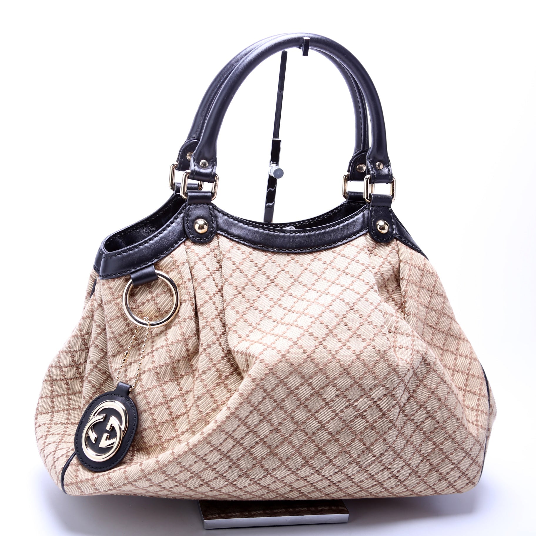 Gucci Sukey Diamante Canvas Medium Travel Bag
