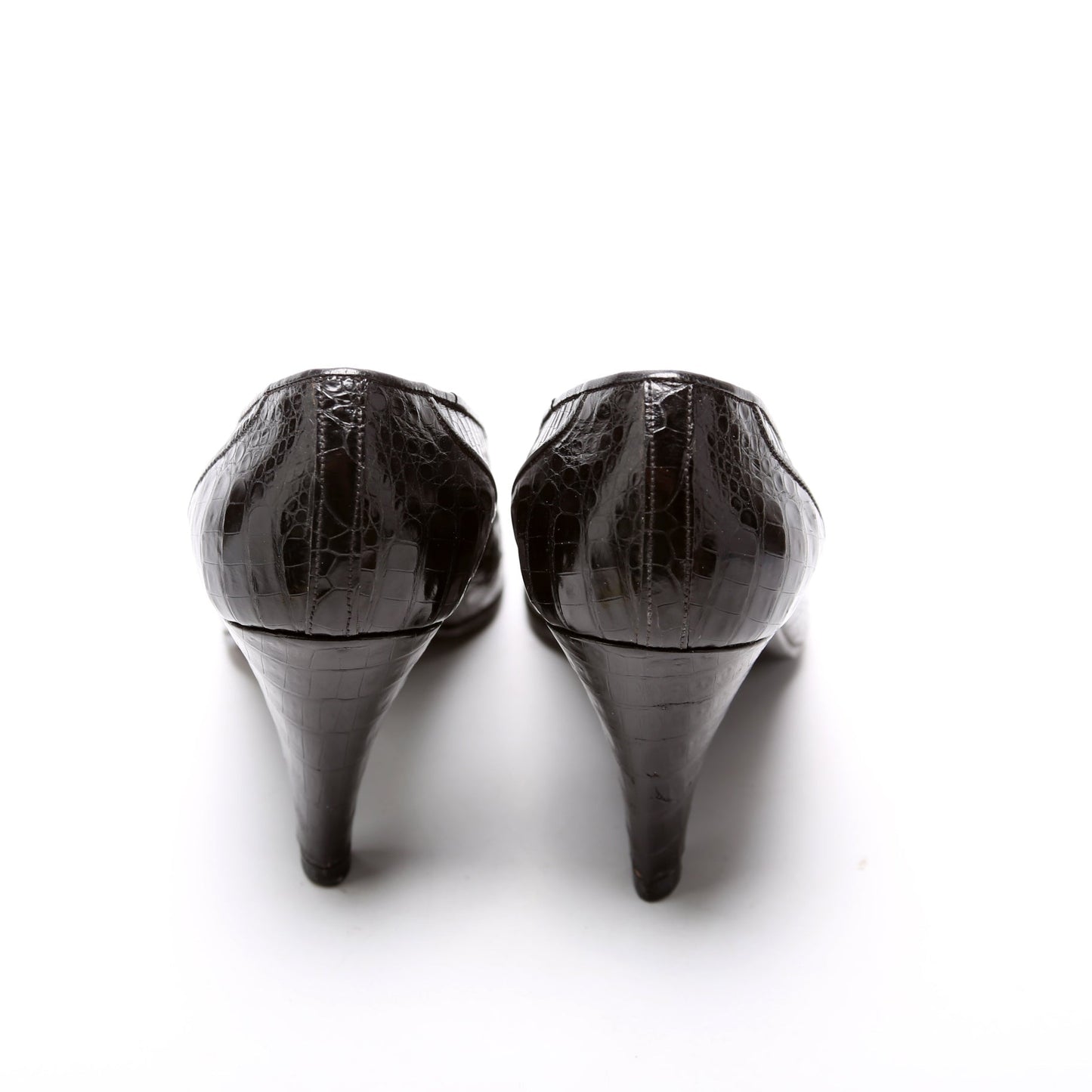 Chanel Pointed Toe Python Pumps Size 37.5