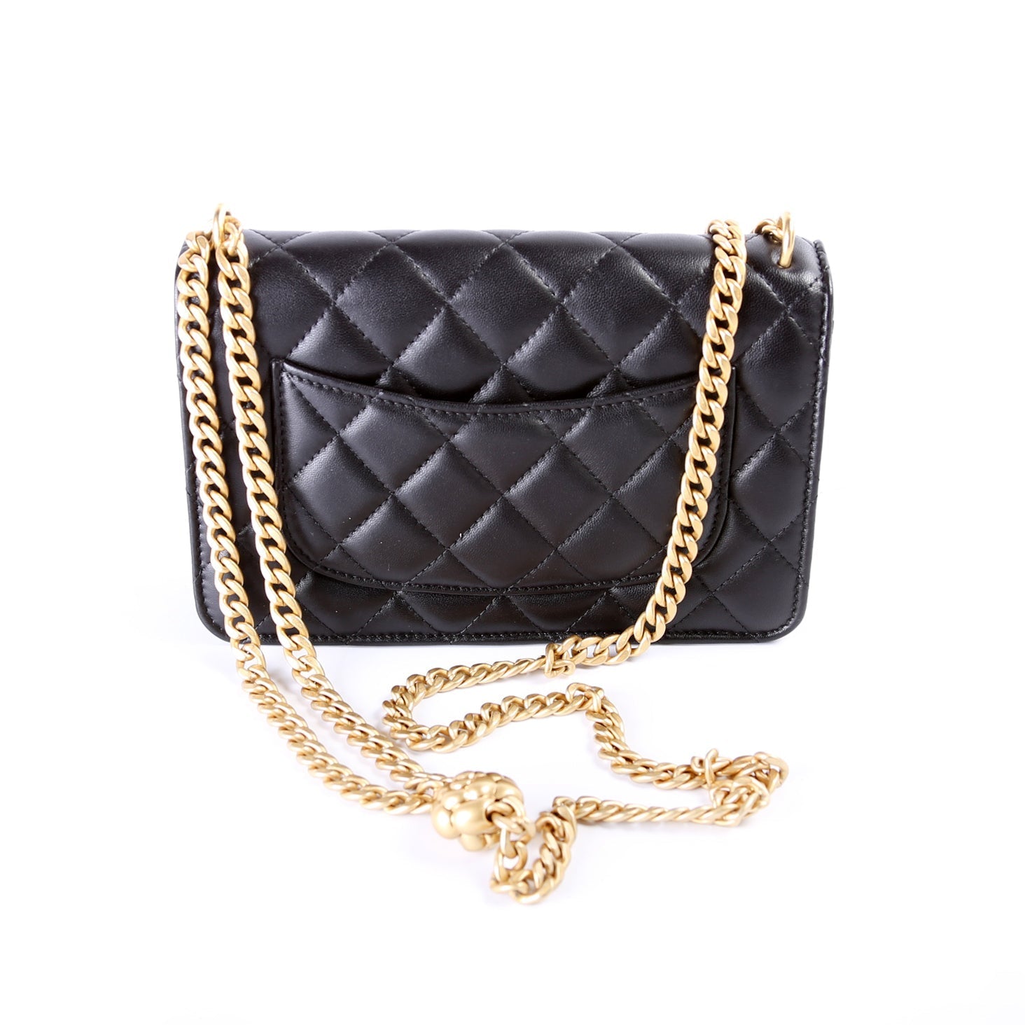 Chanel Sweet Camellia WOC Lambskin 32+M Clutch Bag