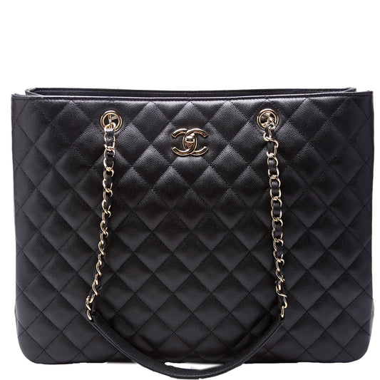 Chanel Classic CC Shopping Caviar Tote Bag