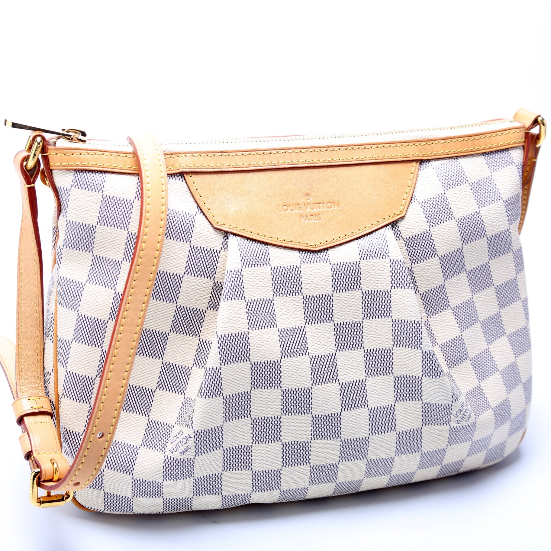 Louis Vuitton Siracusa Azur PM Damier Handbag Azur 9