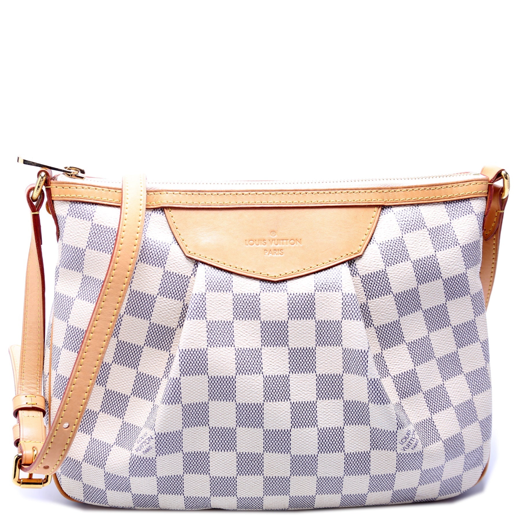 Louis Vuitton Siracusa Azur PM Damier Handbag Azur 9