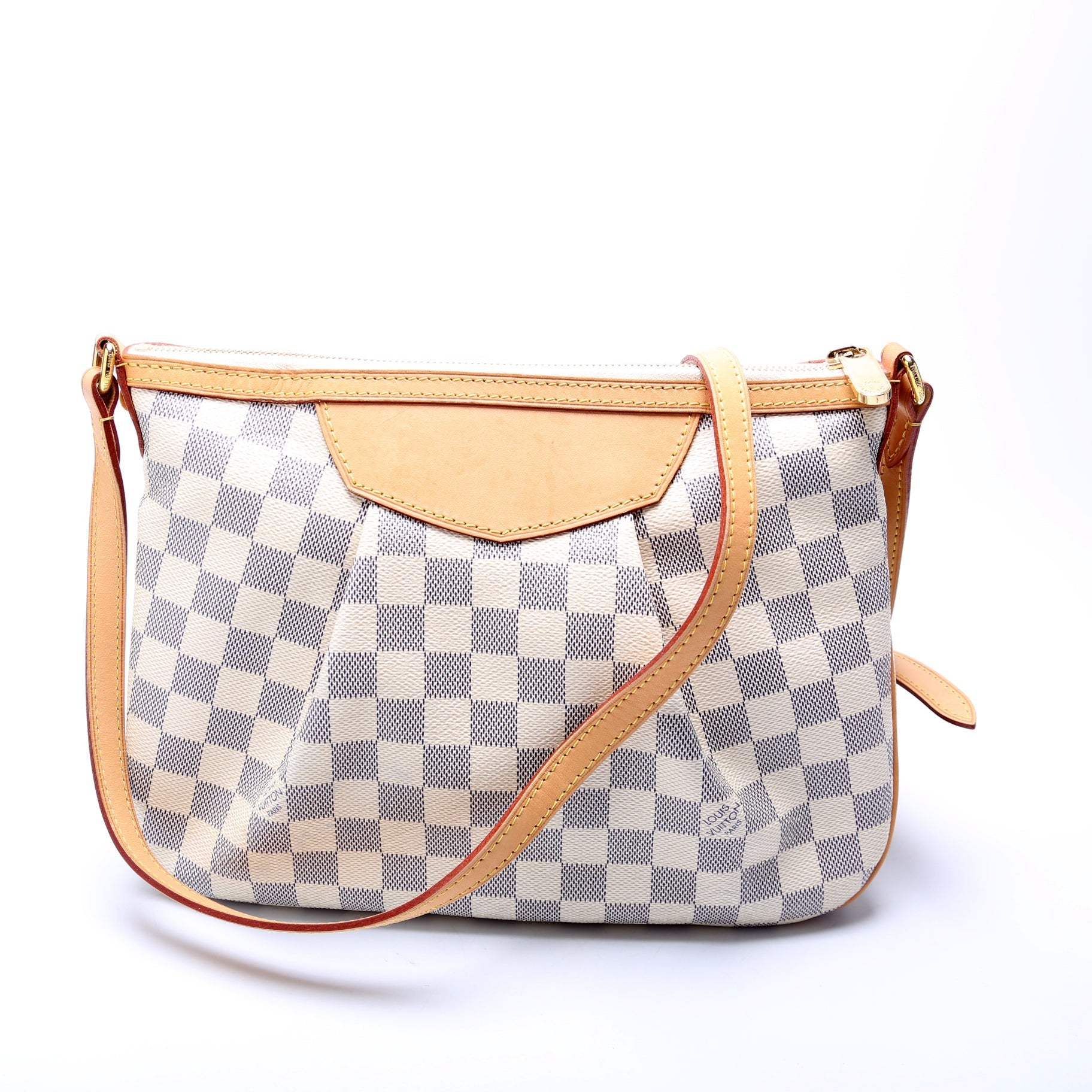 Louis Vuitton Siracusa Azur PM Damier Handbag Azur 9
