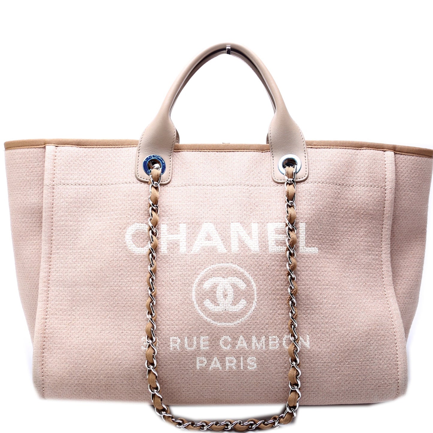 Chanel Deauville Canvas Tote Bag Large 2