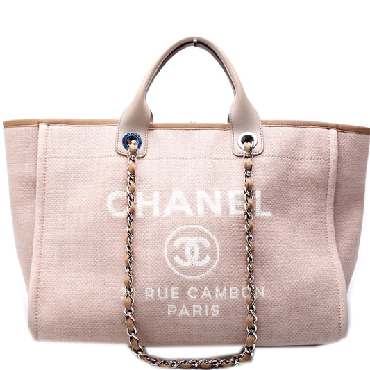 Chanel Deauville Canvas Tote Bag Large 2