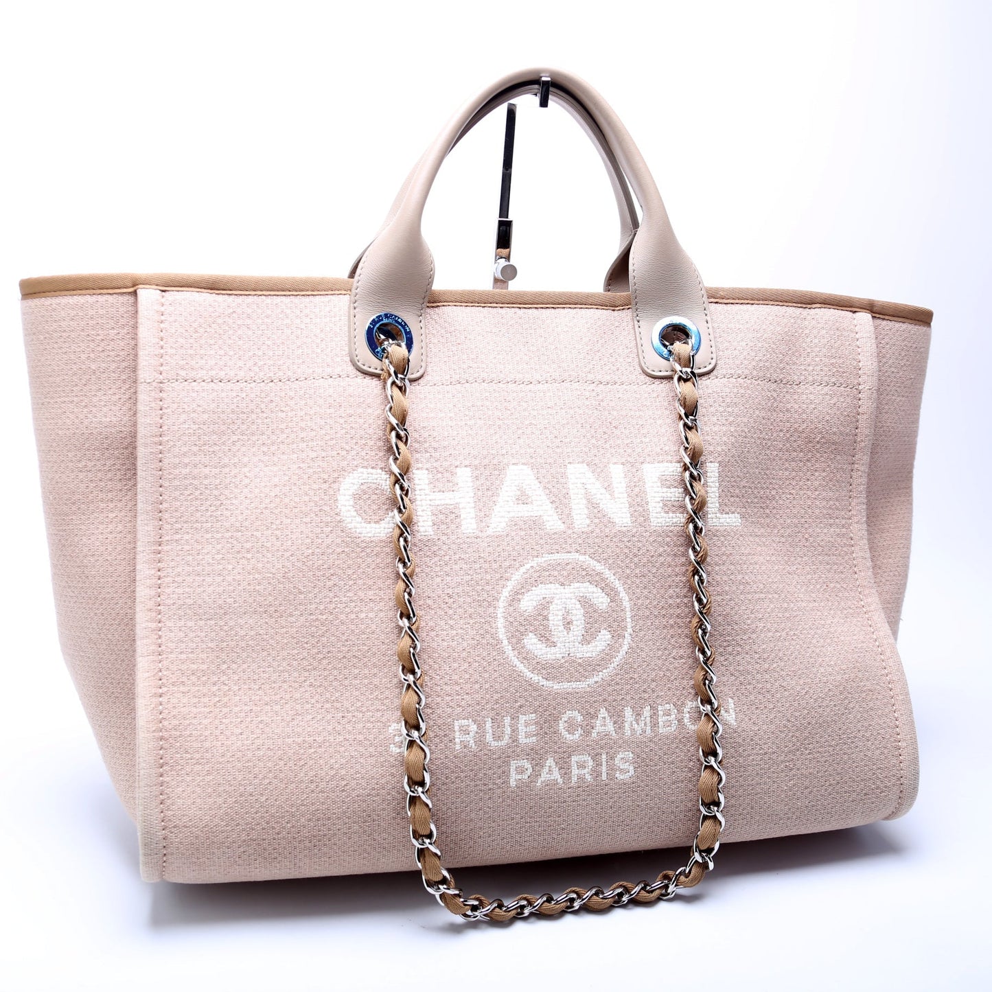 Chanel Deauville Canvas Tote Bag Large 2