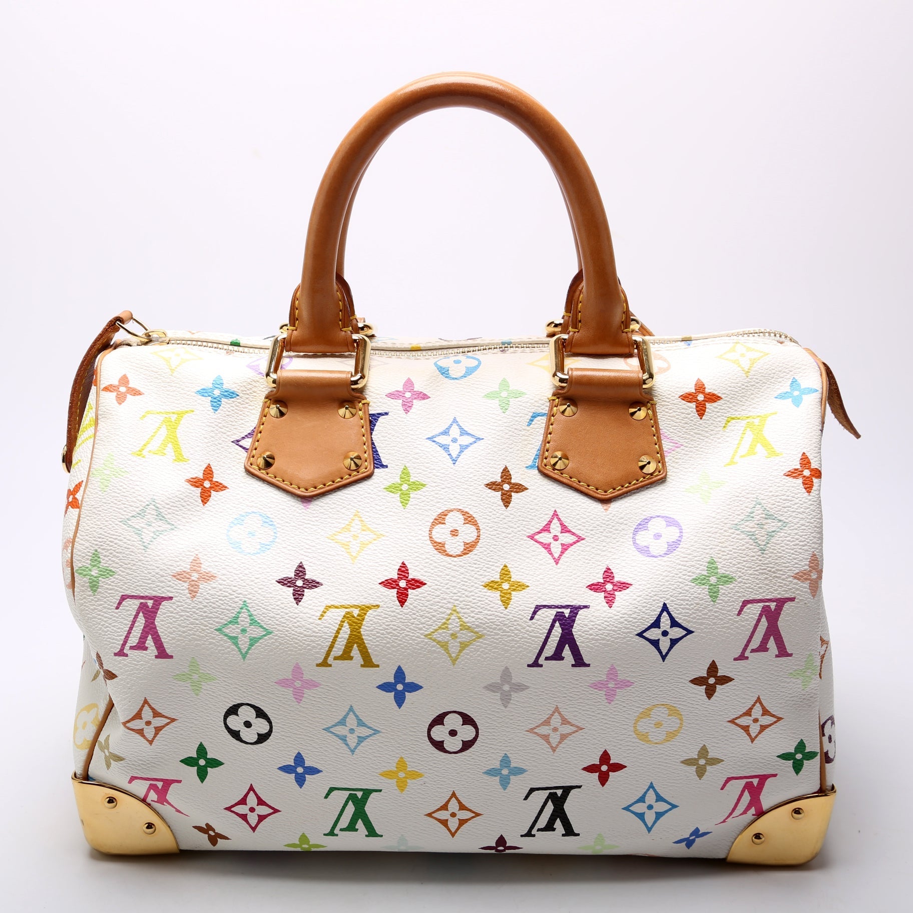 Louis Vuitton Speedy 30 Monogram Multicolor Handbag Monogram 10