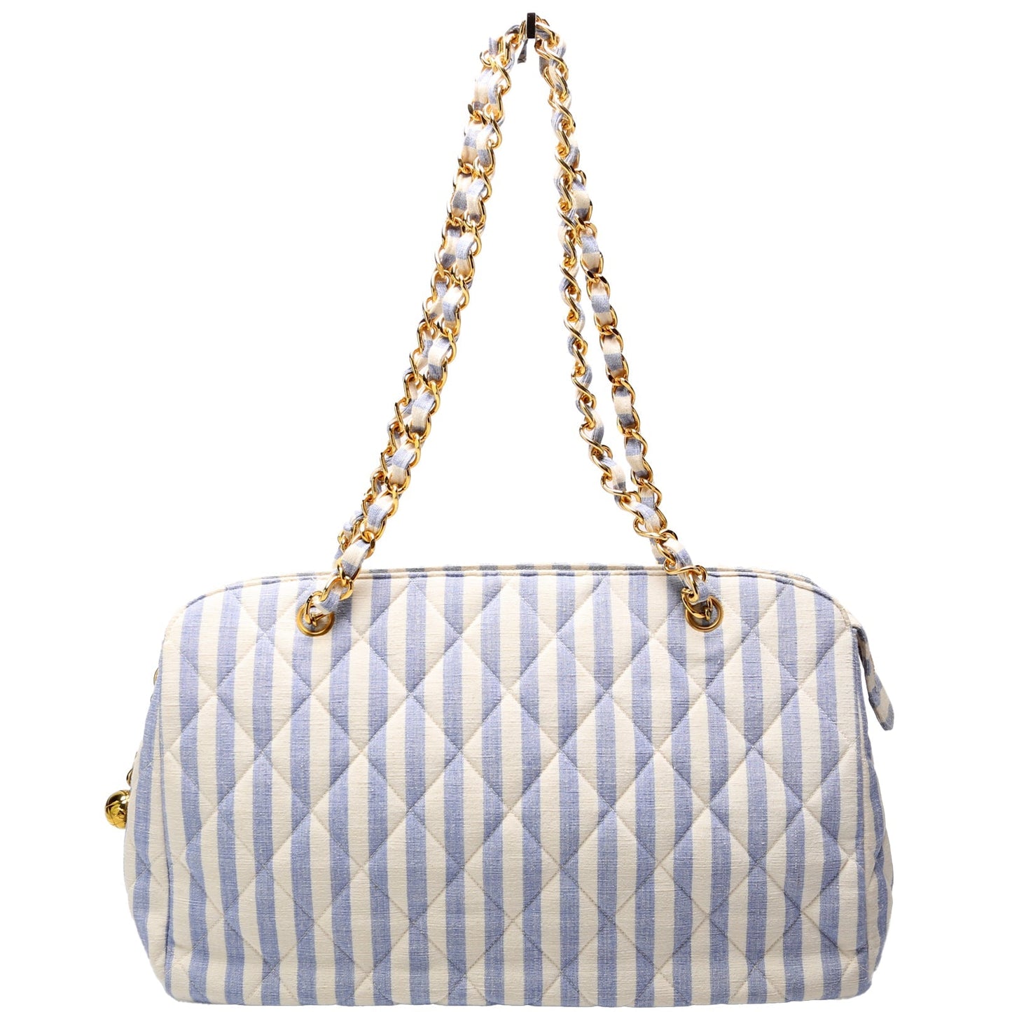 Chanel Striped Linen 3M Tote Bag