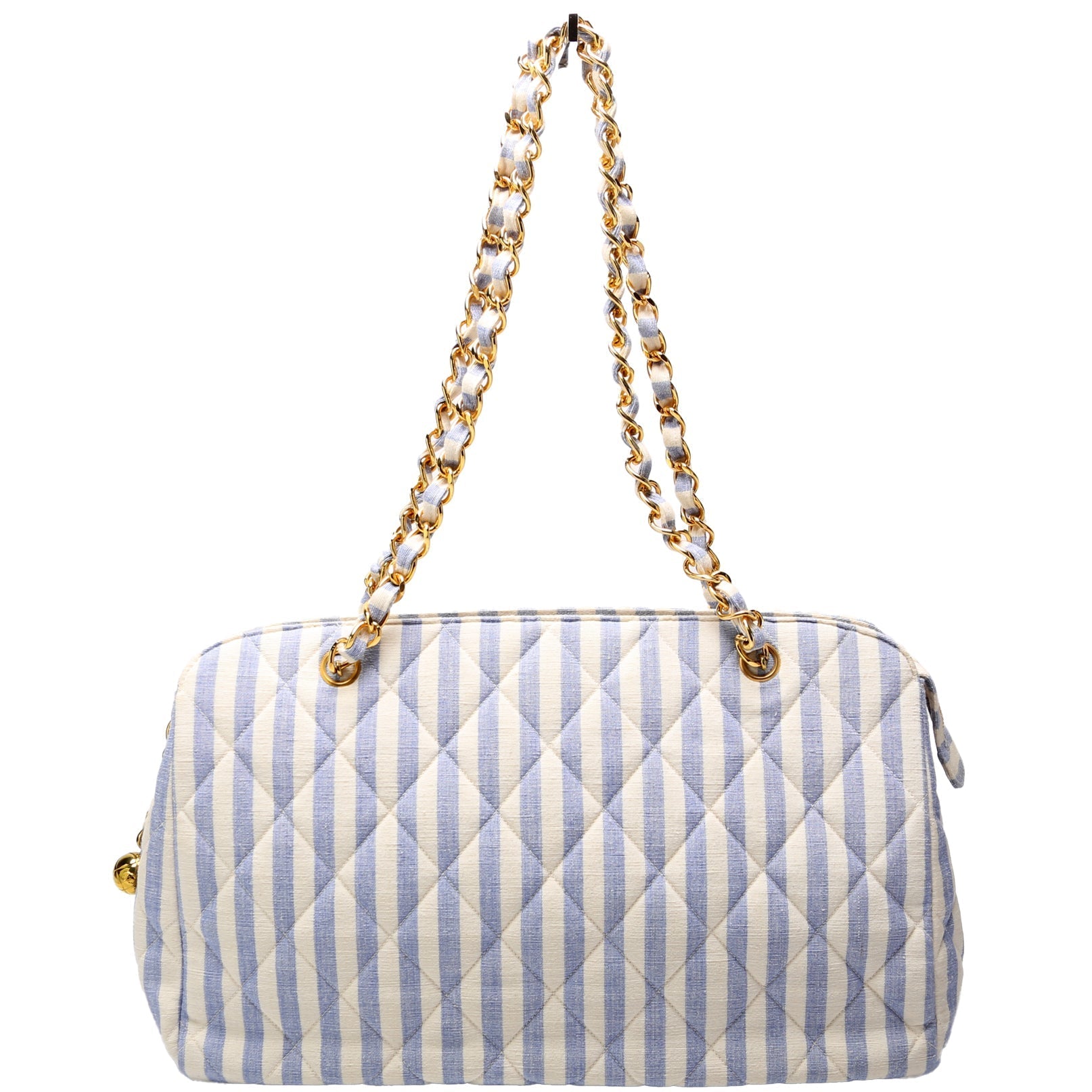 Chanel Striped Linen 3M Tote Bag