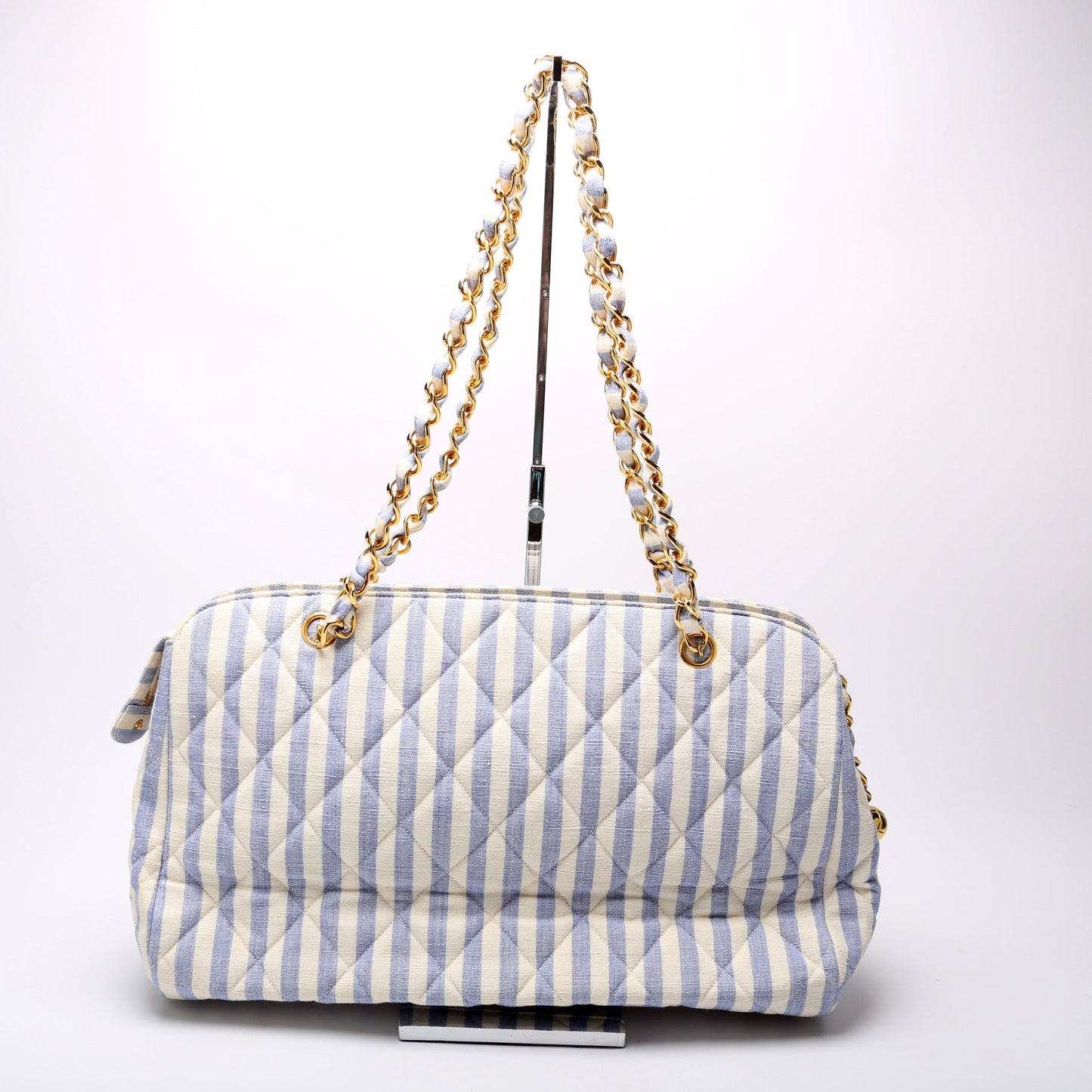 Chanel Striped Linen 3M Tote Bag