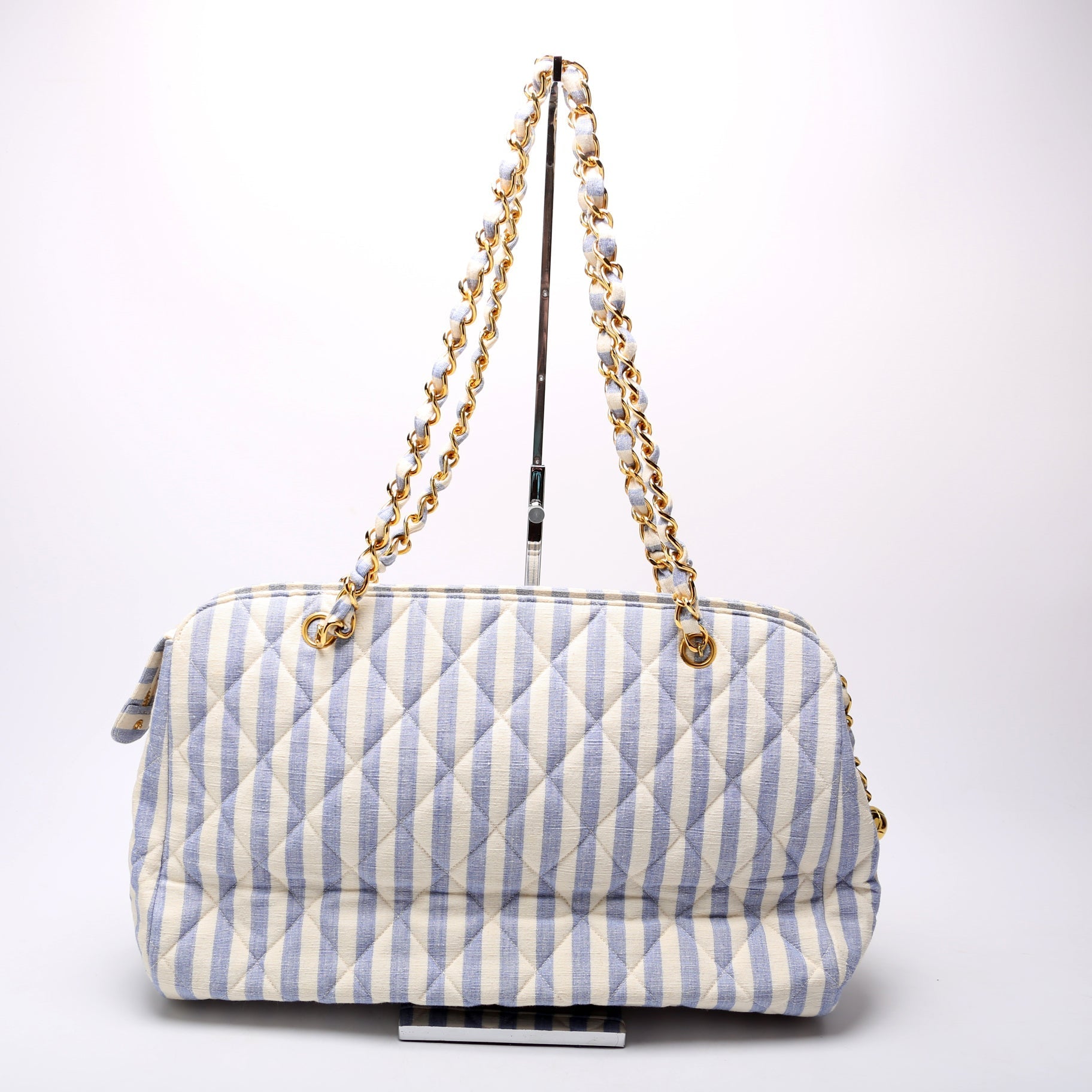 Chanel Striped Linen 3M Tote Bag