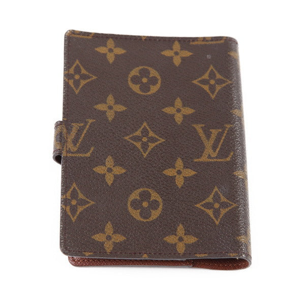 Louis Vuitton Notebook cover R20005 6-hole notebook Monogram Canvas Brown Handbag
